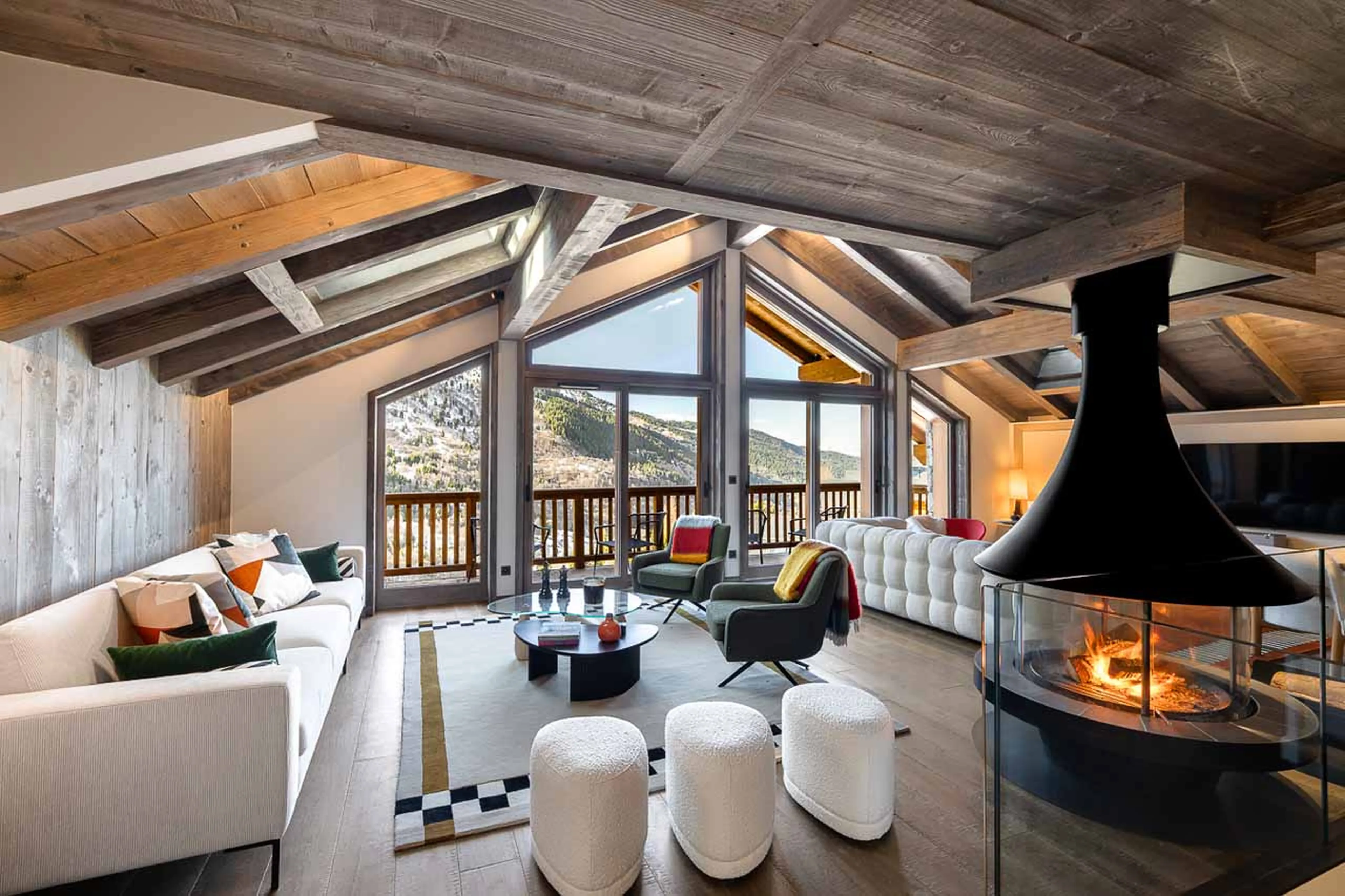 Living area at Chalet K in Meribel