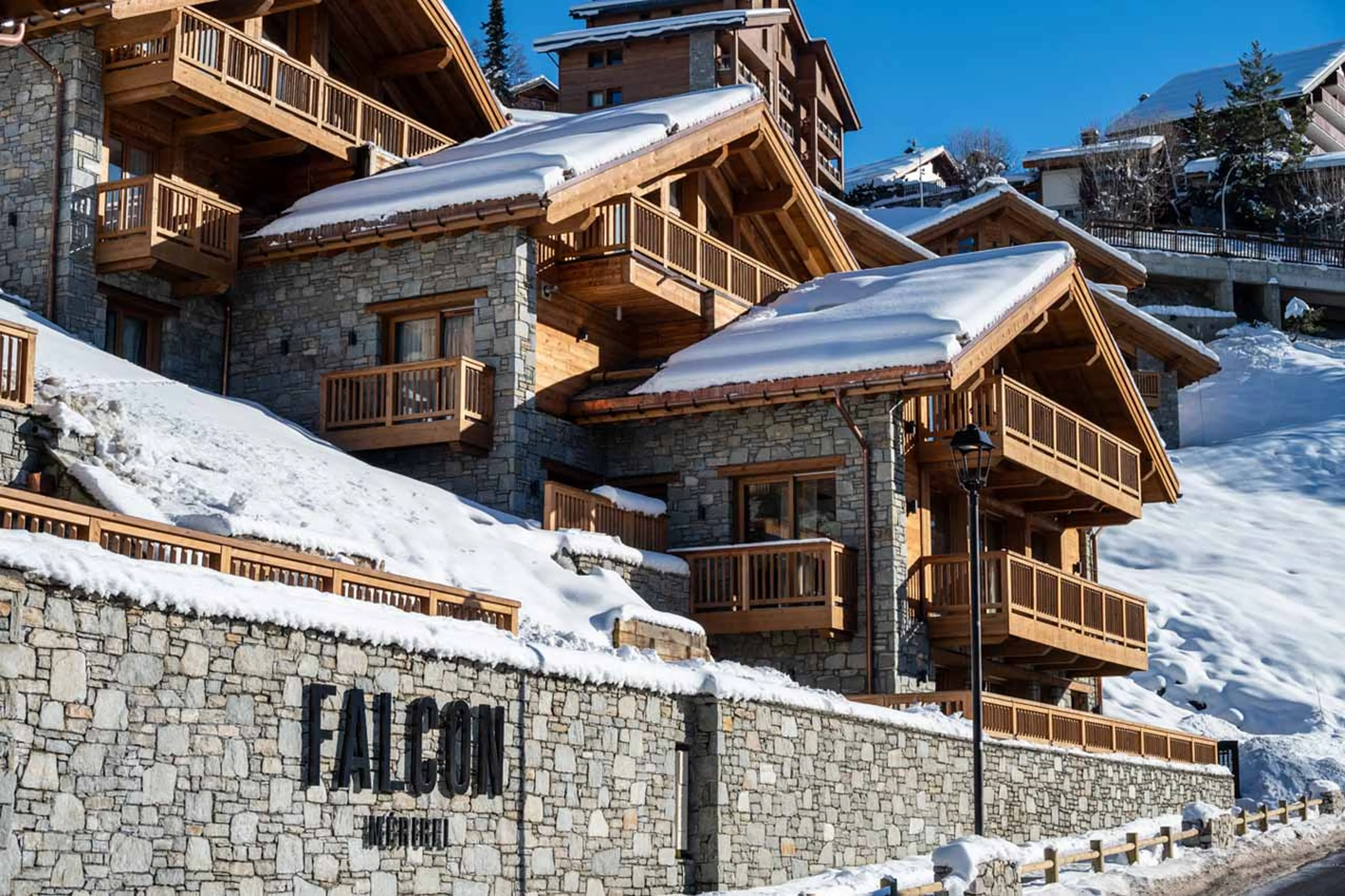 Exterior of Chalet K in the Falcon Resort, Meribel