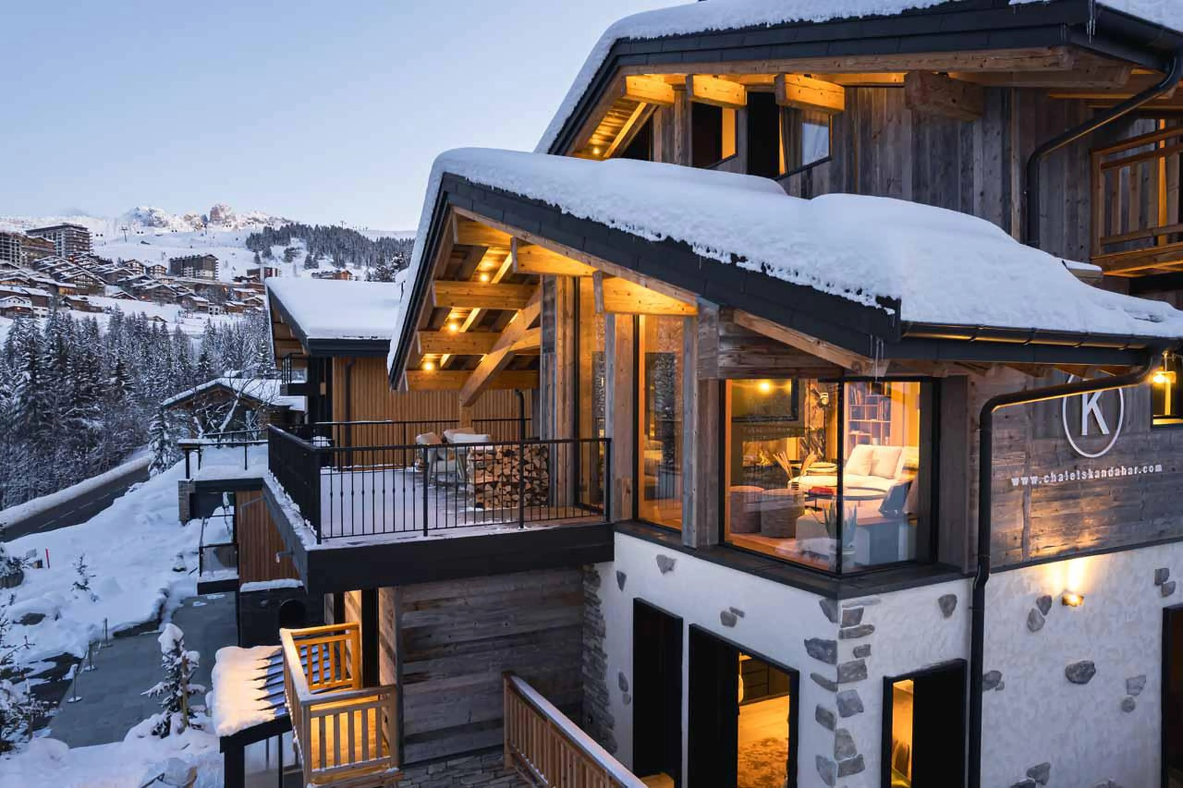 Beautiful exterior of Chalet Kandahar in Courchevel 1550