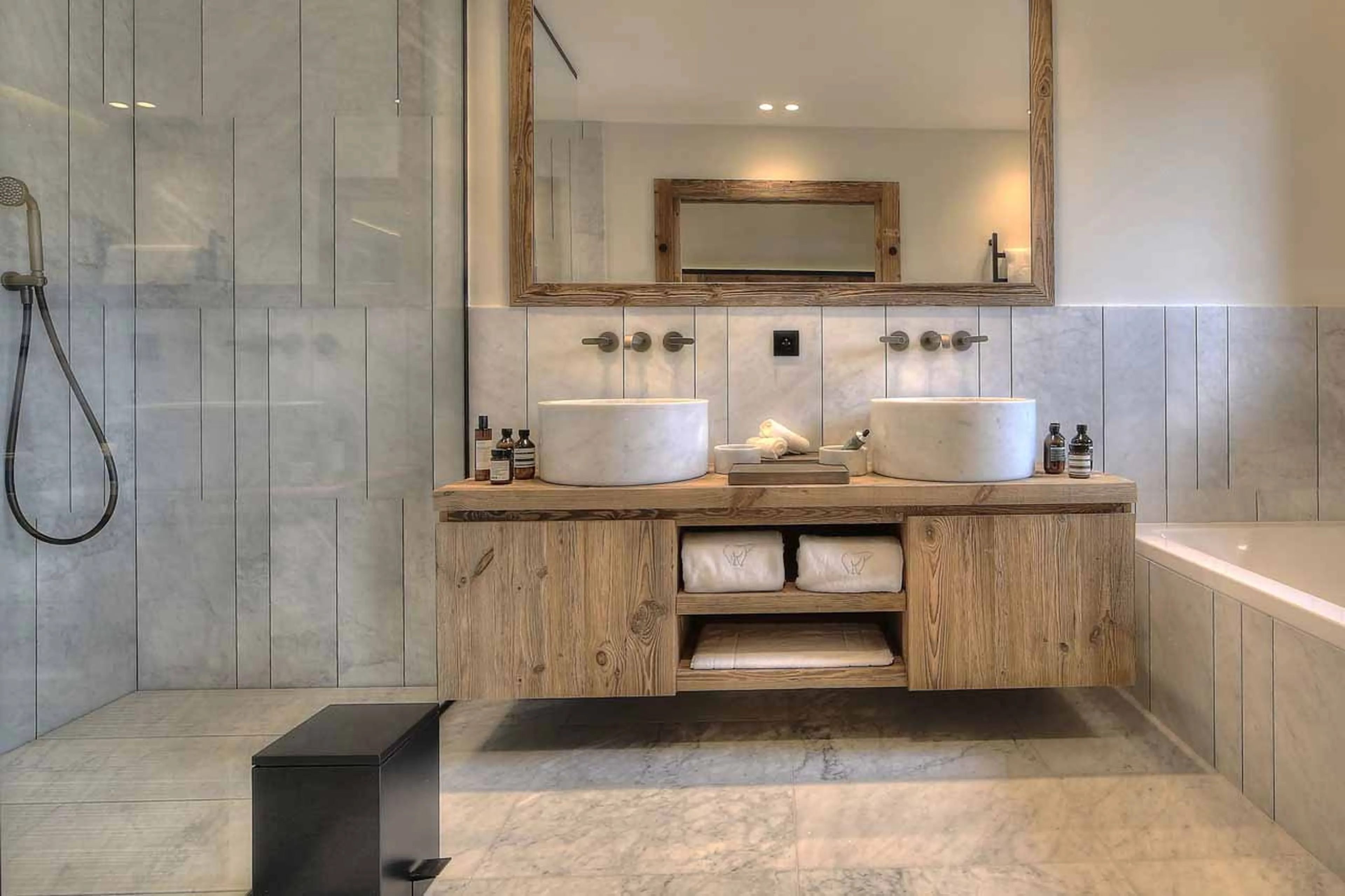 Bathroom one at Chalet Kantaa in Megeve