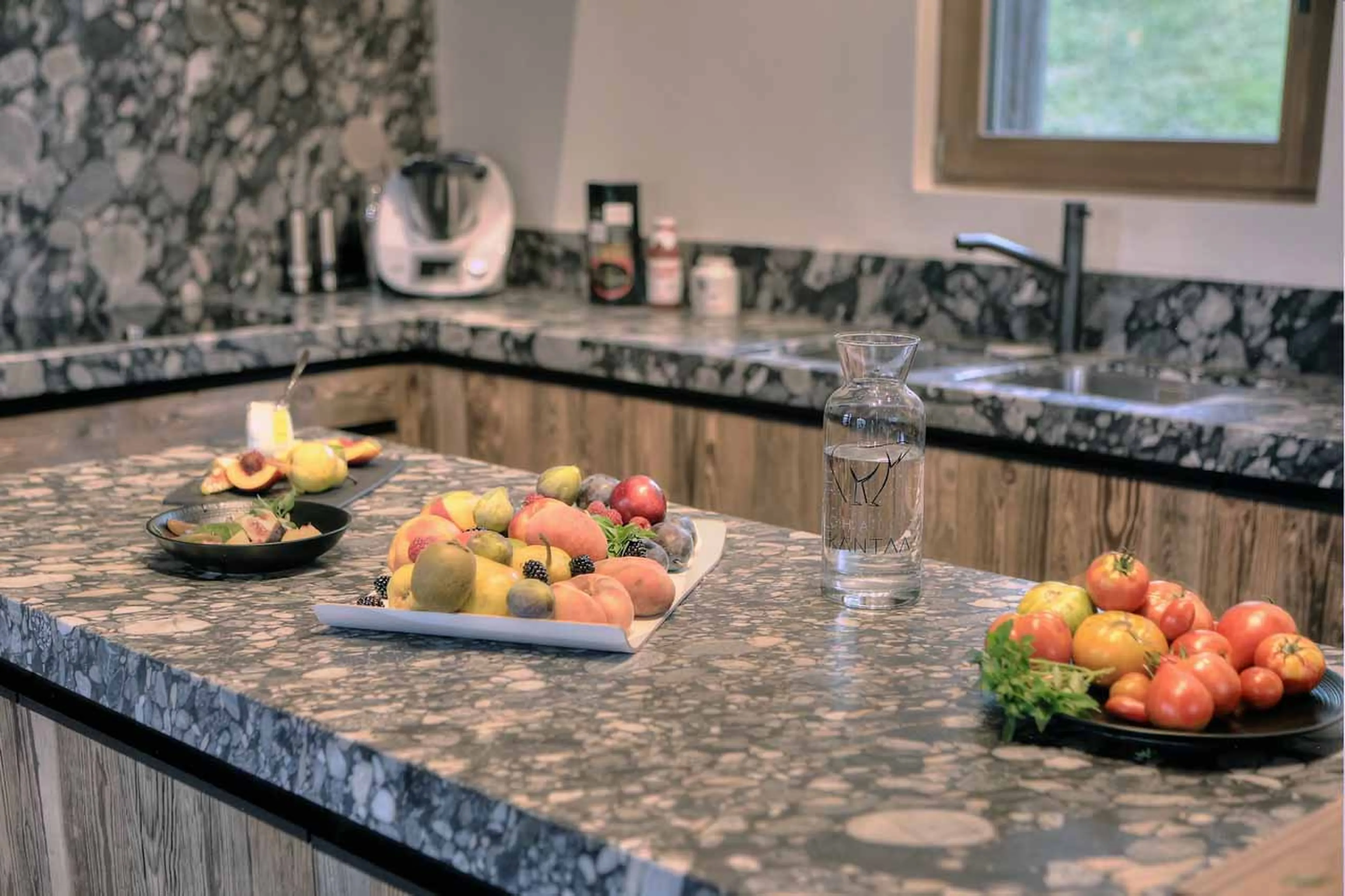 Kitchen at Chalet Kantaa in Megeve