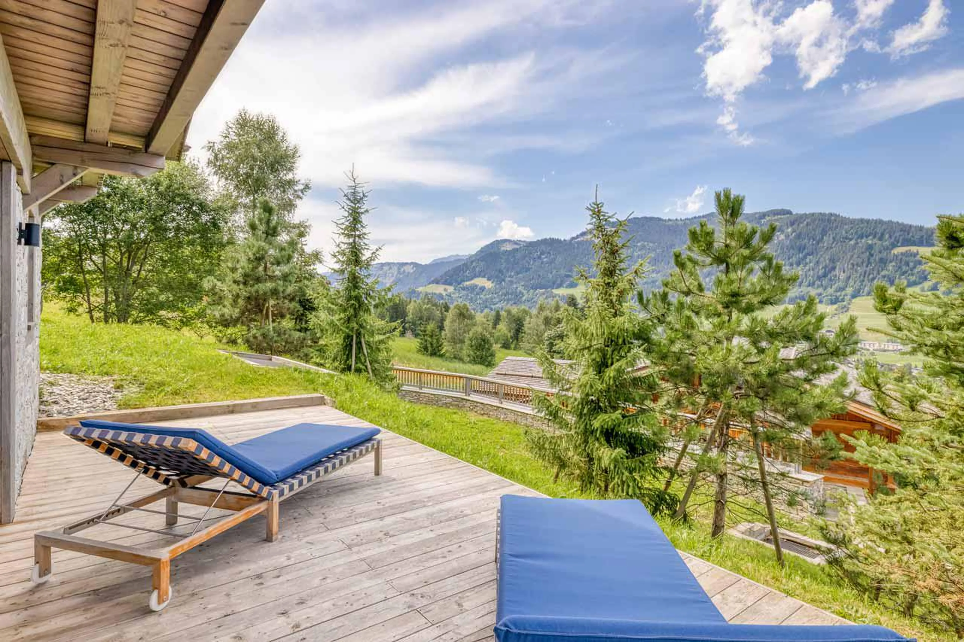 Terrace at Chalet Kantaa in Megeve