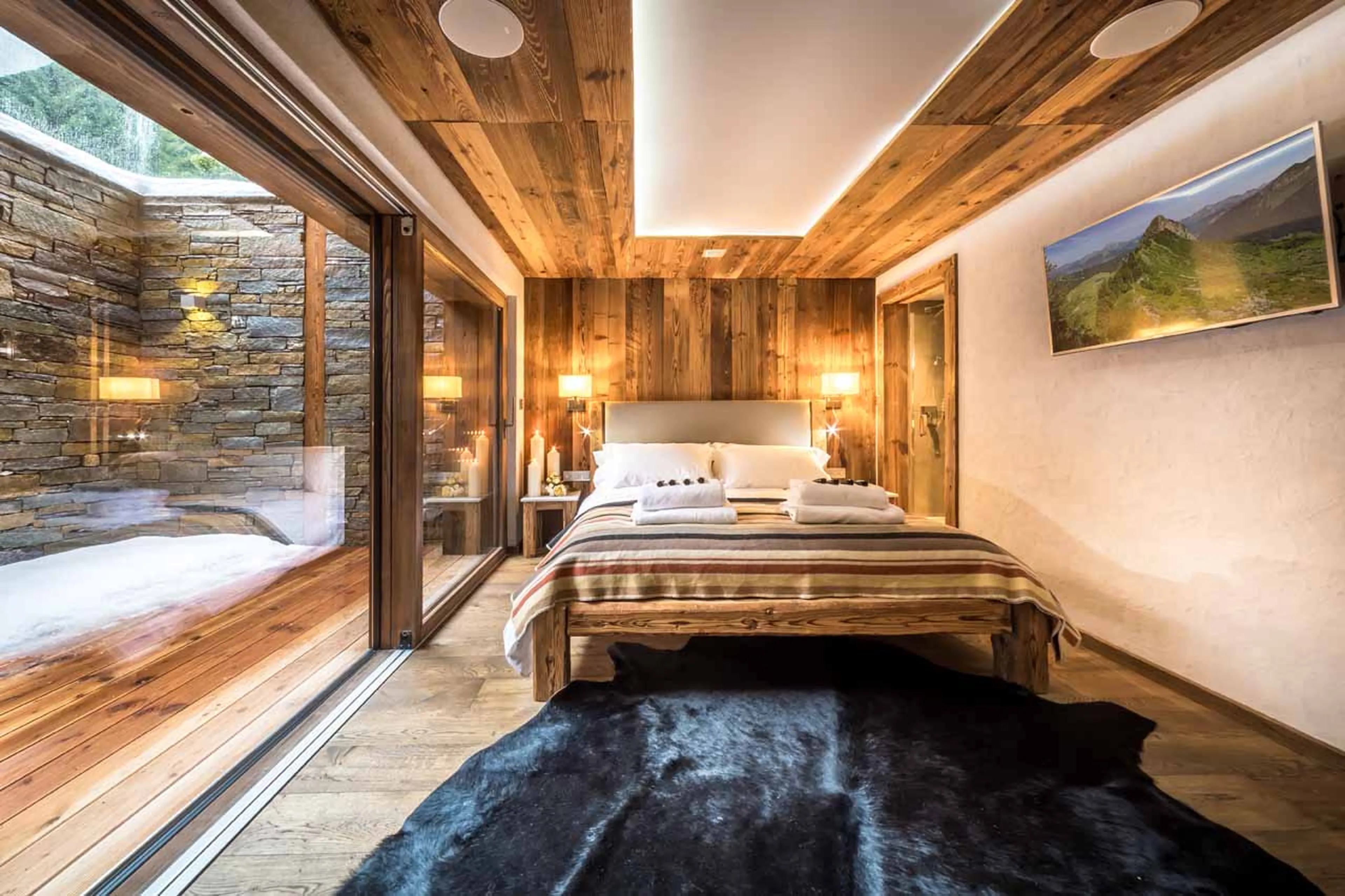 Bedroom 1 at Chalet Kapa in Morzine