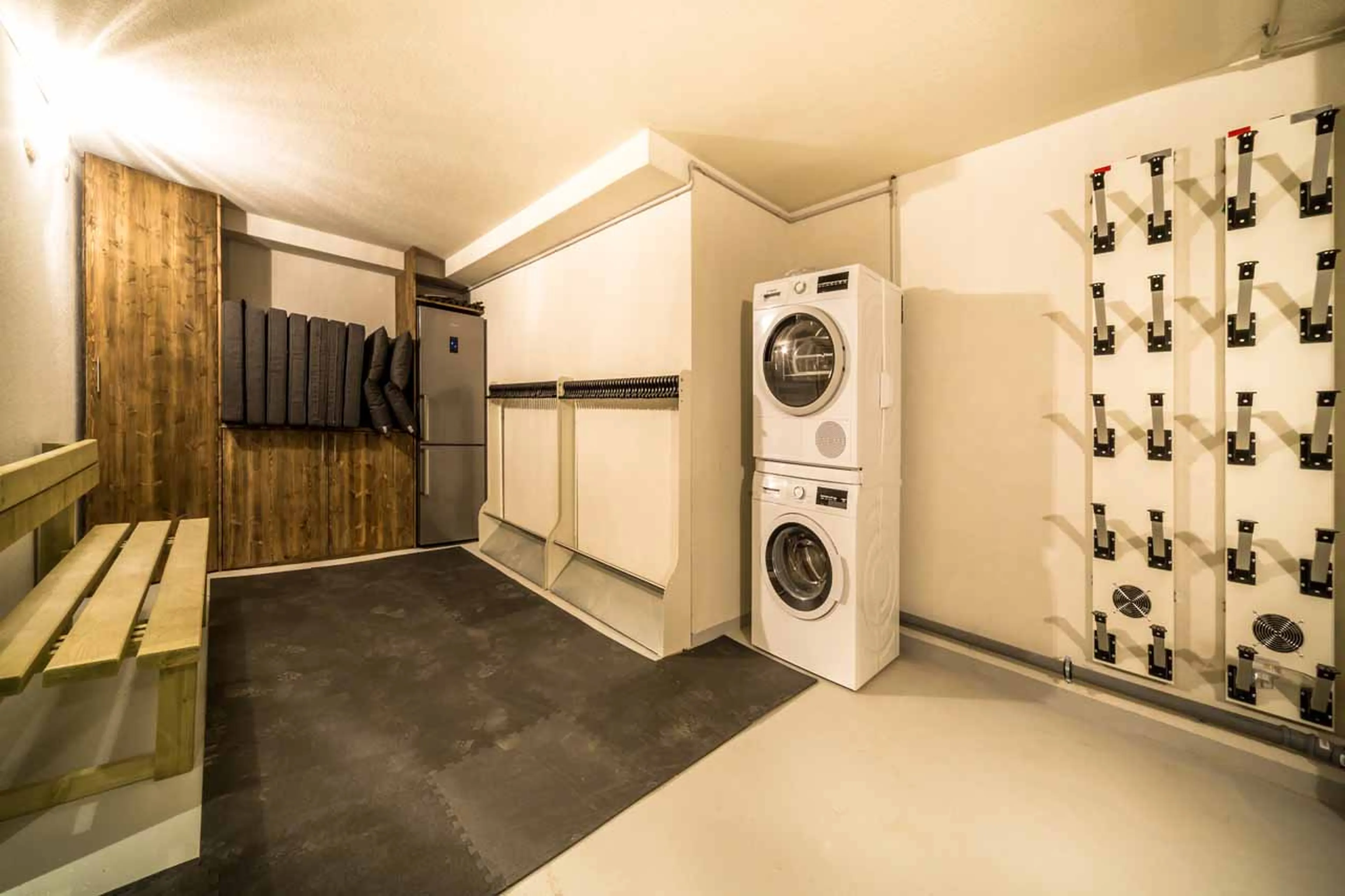 Ski room at Chalet Kapa in Morzine