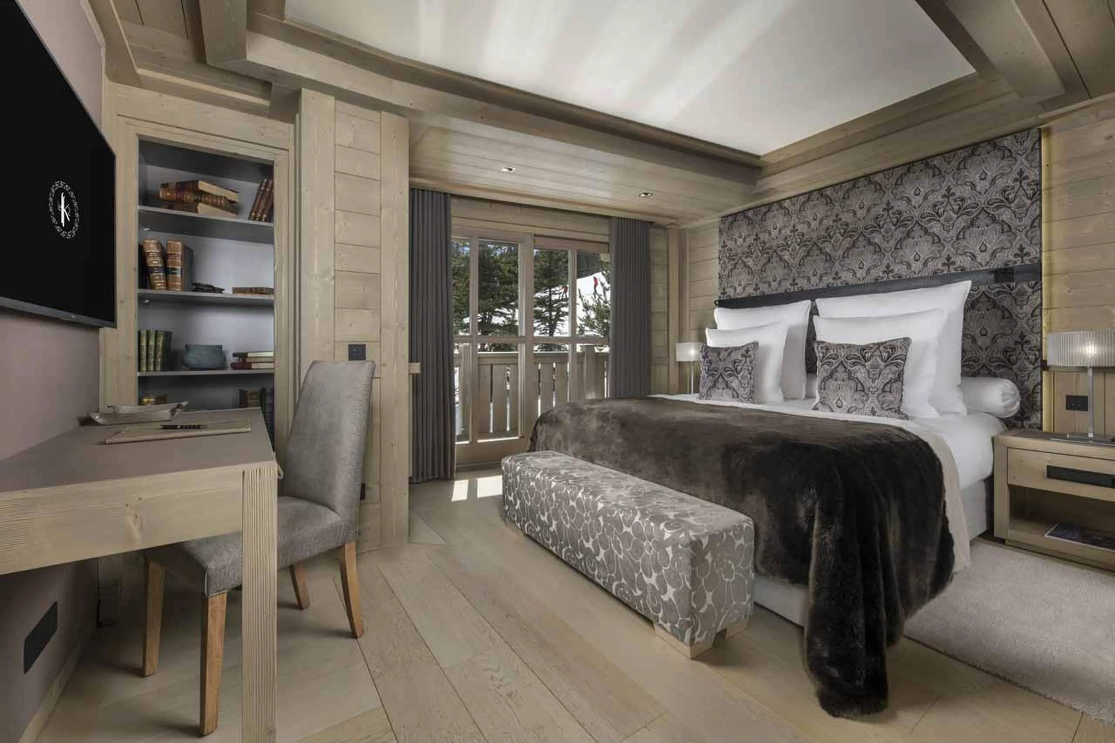 Bedroom three at Chalet Karakoram in Courchevel 1850
