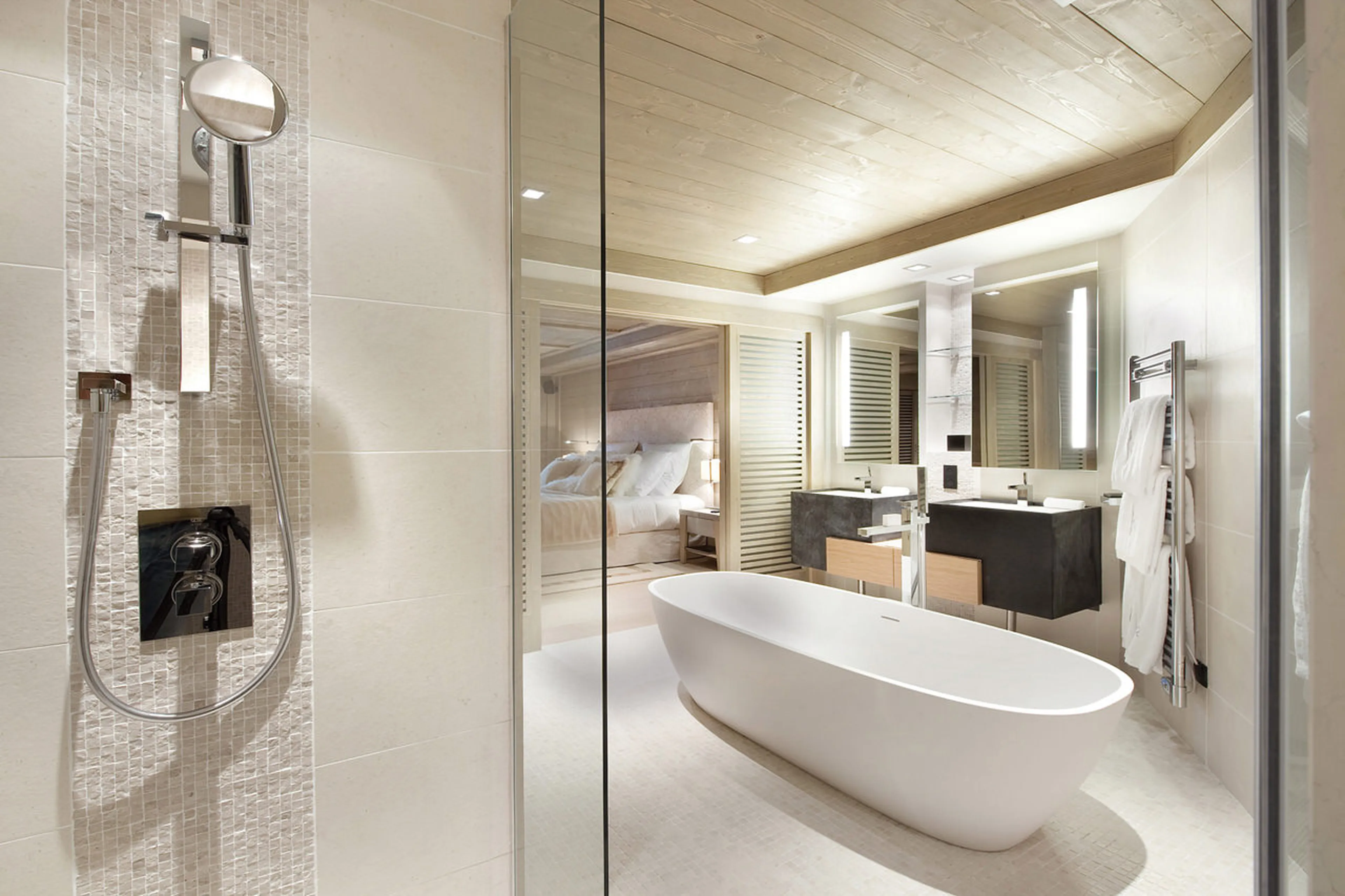 Bathroom at Chalet Karakoram in Courchevel 1850