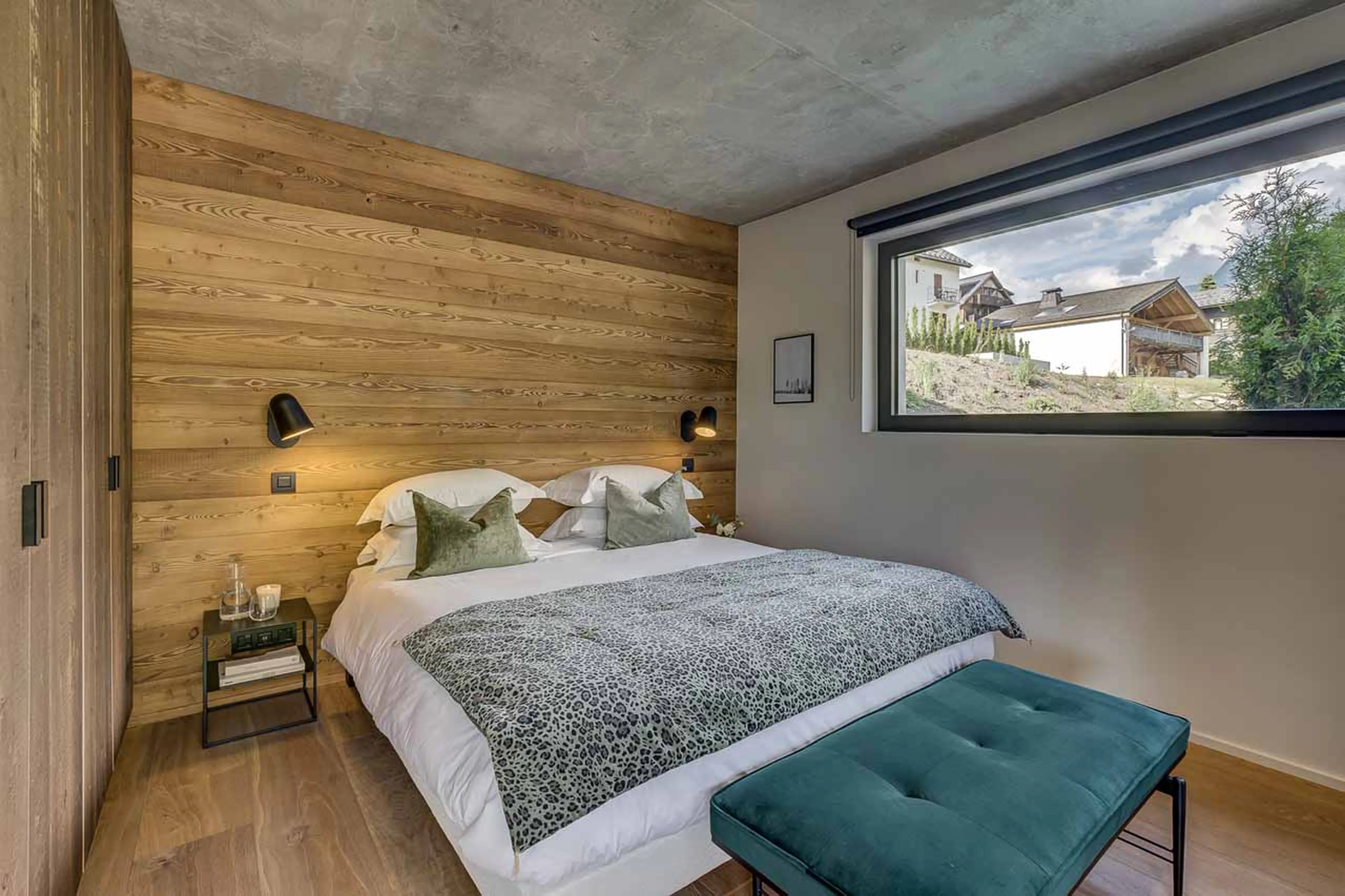 Master bedroom at Chalet Kea in Chamonix