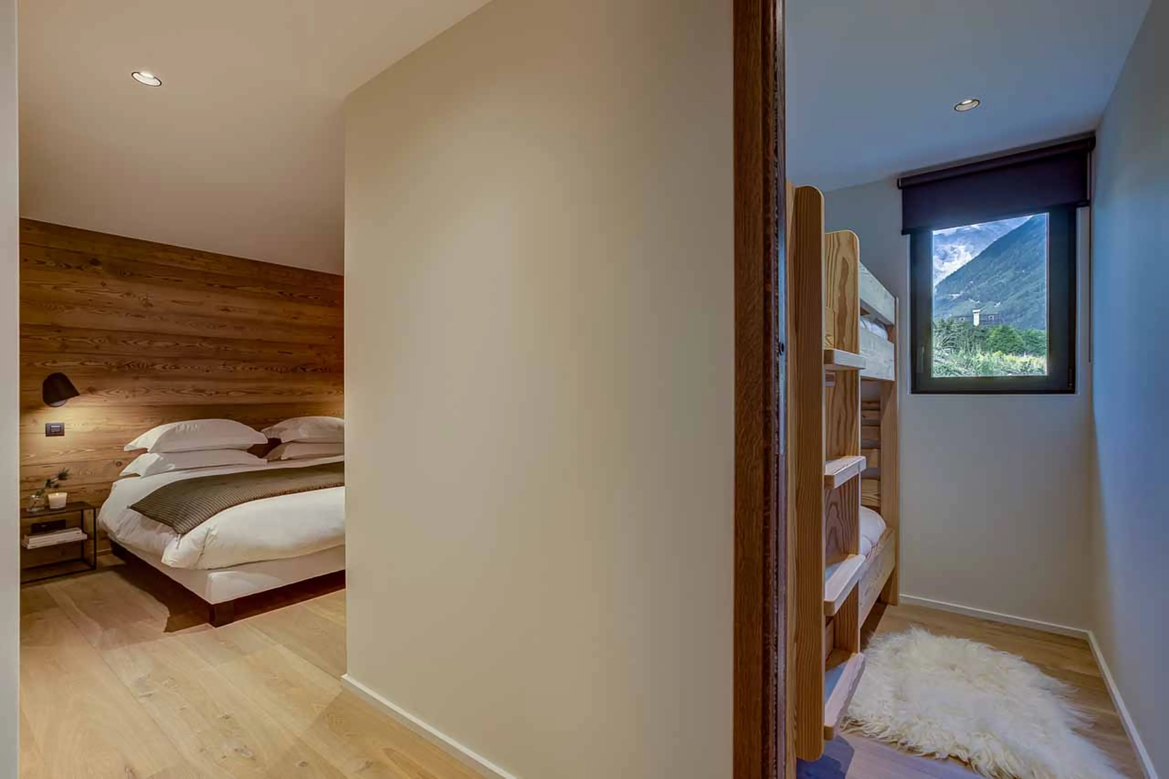 Adjoining bunk room at Chalet Kea in Chamonix