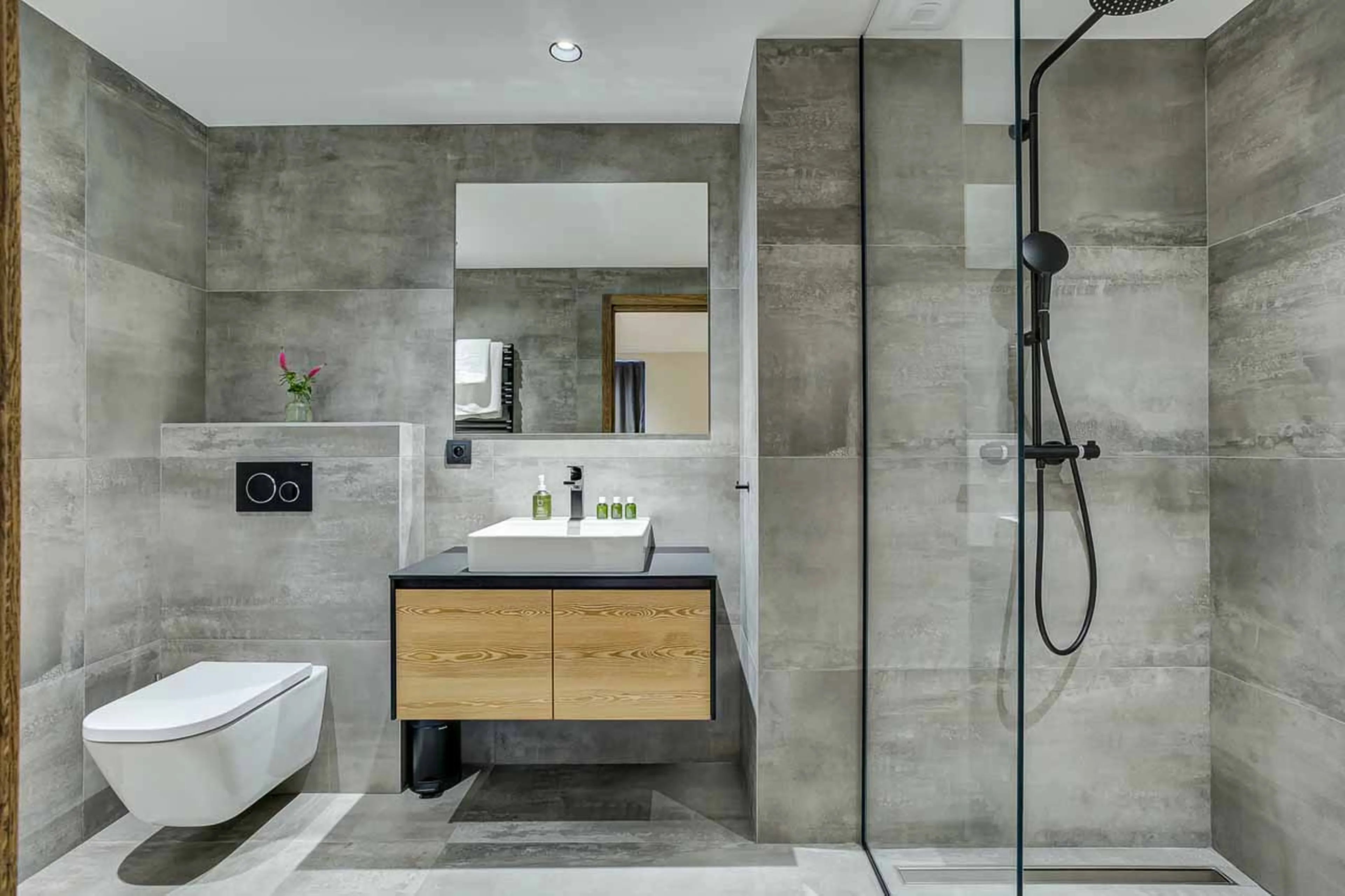 Shower room three at Chalet Kea in Chamonix