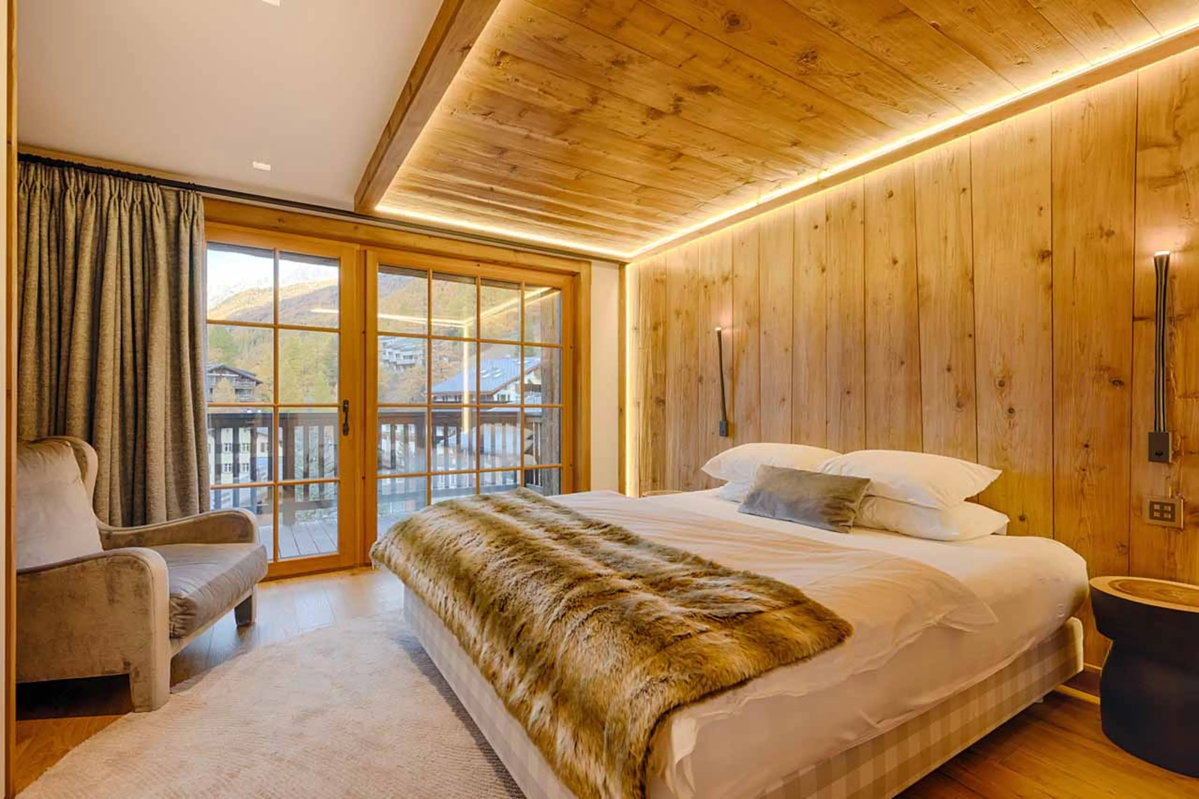 Bedroom 3 at Chalet Kemaura in Zermatt