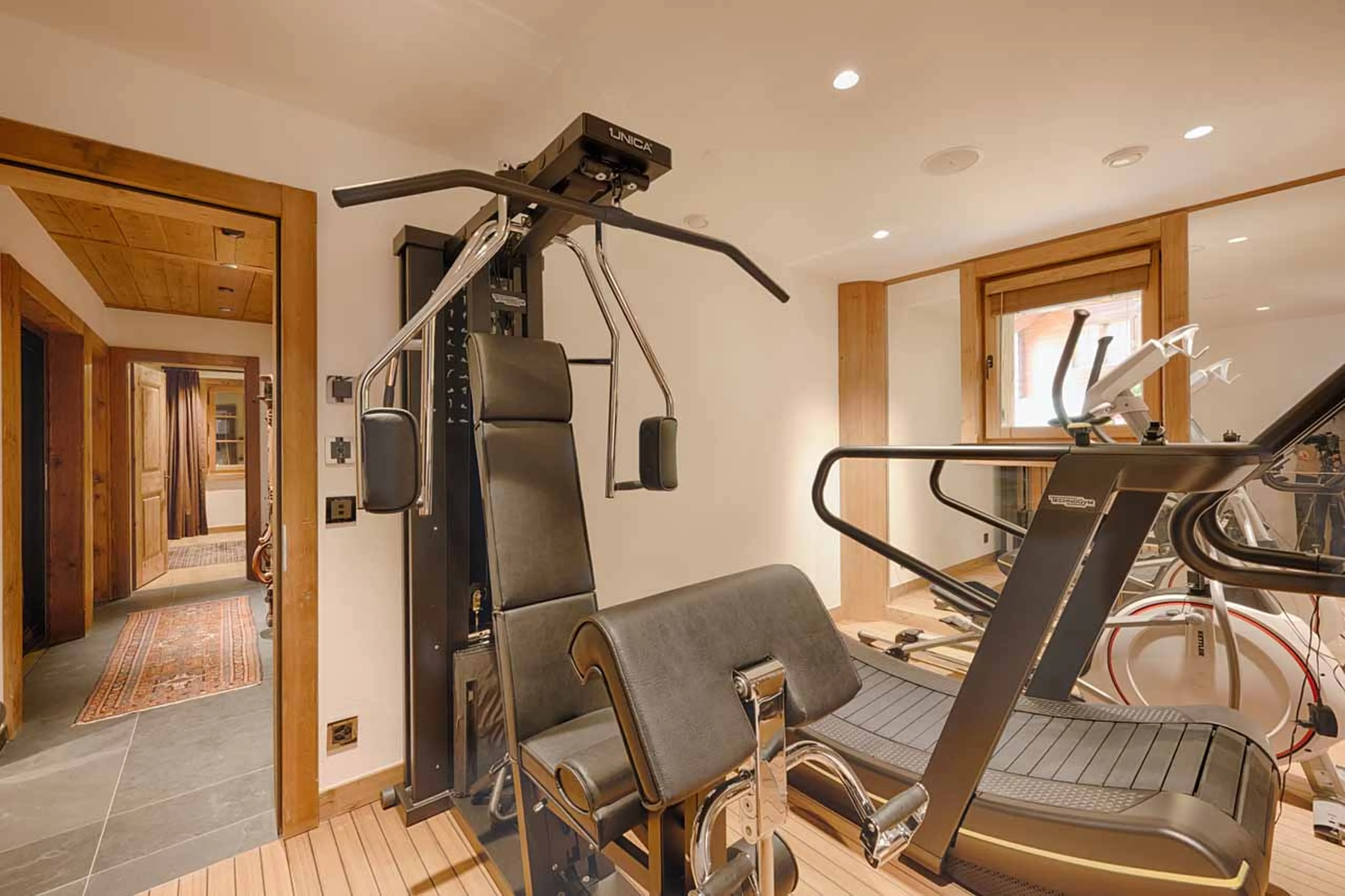 Gym at Chalet Kemaura in Zermatt
