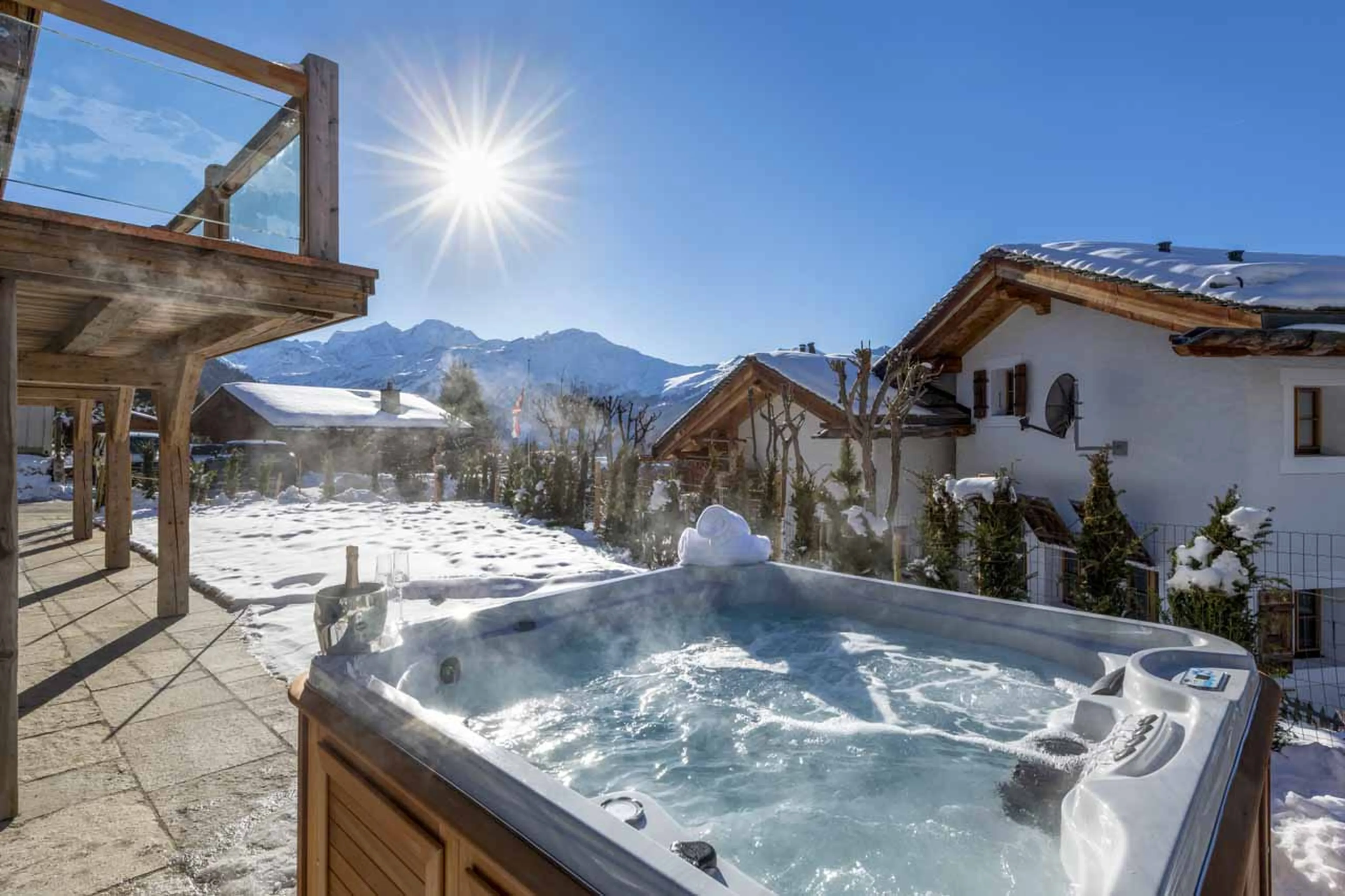 Hot tub in Chalet Kitsilano, Verbier
