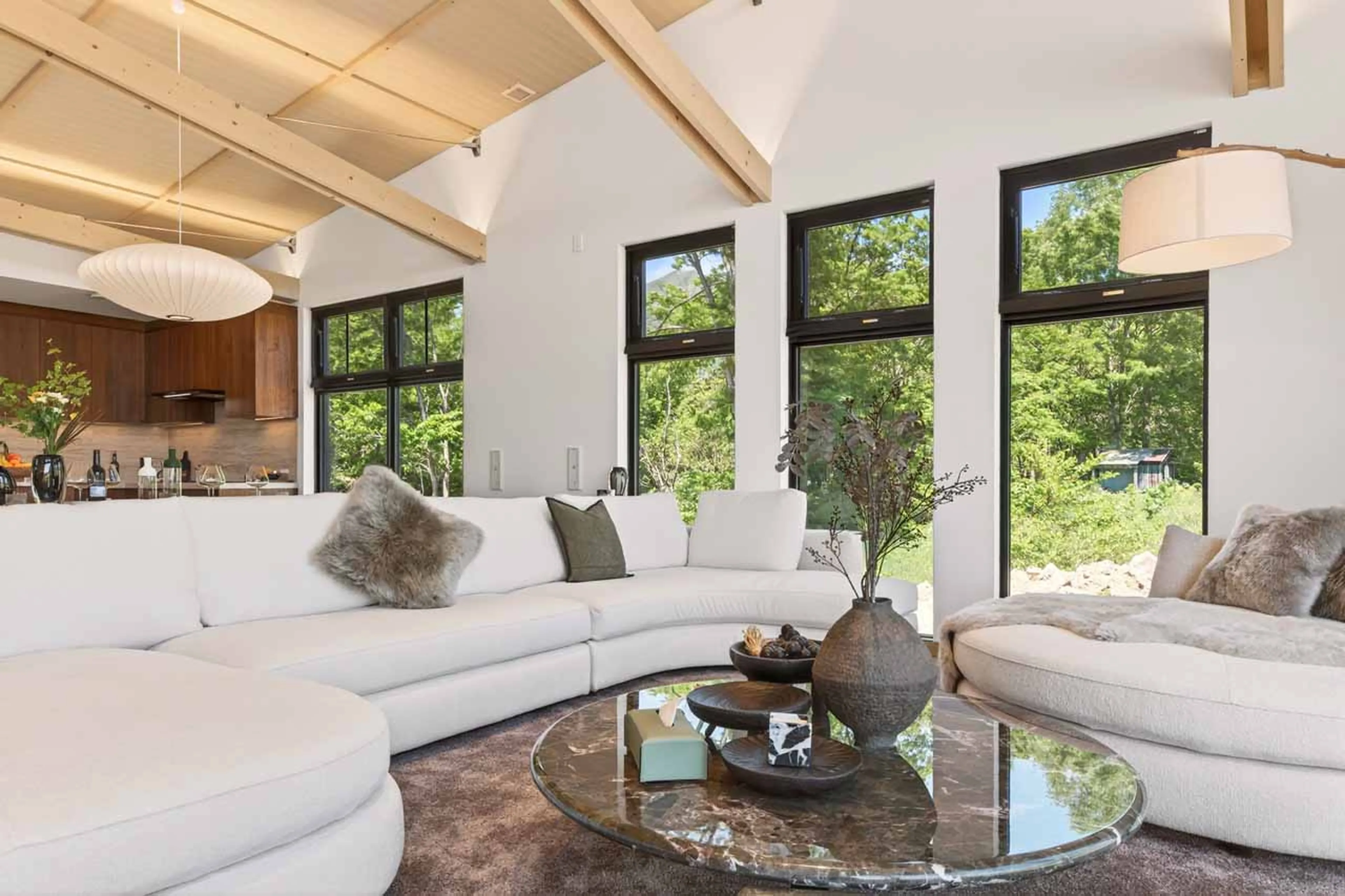 Living area at Chalet Koi in Niseko