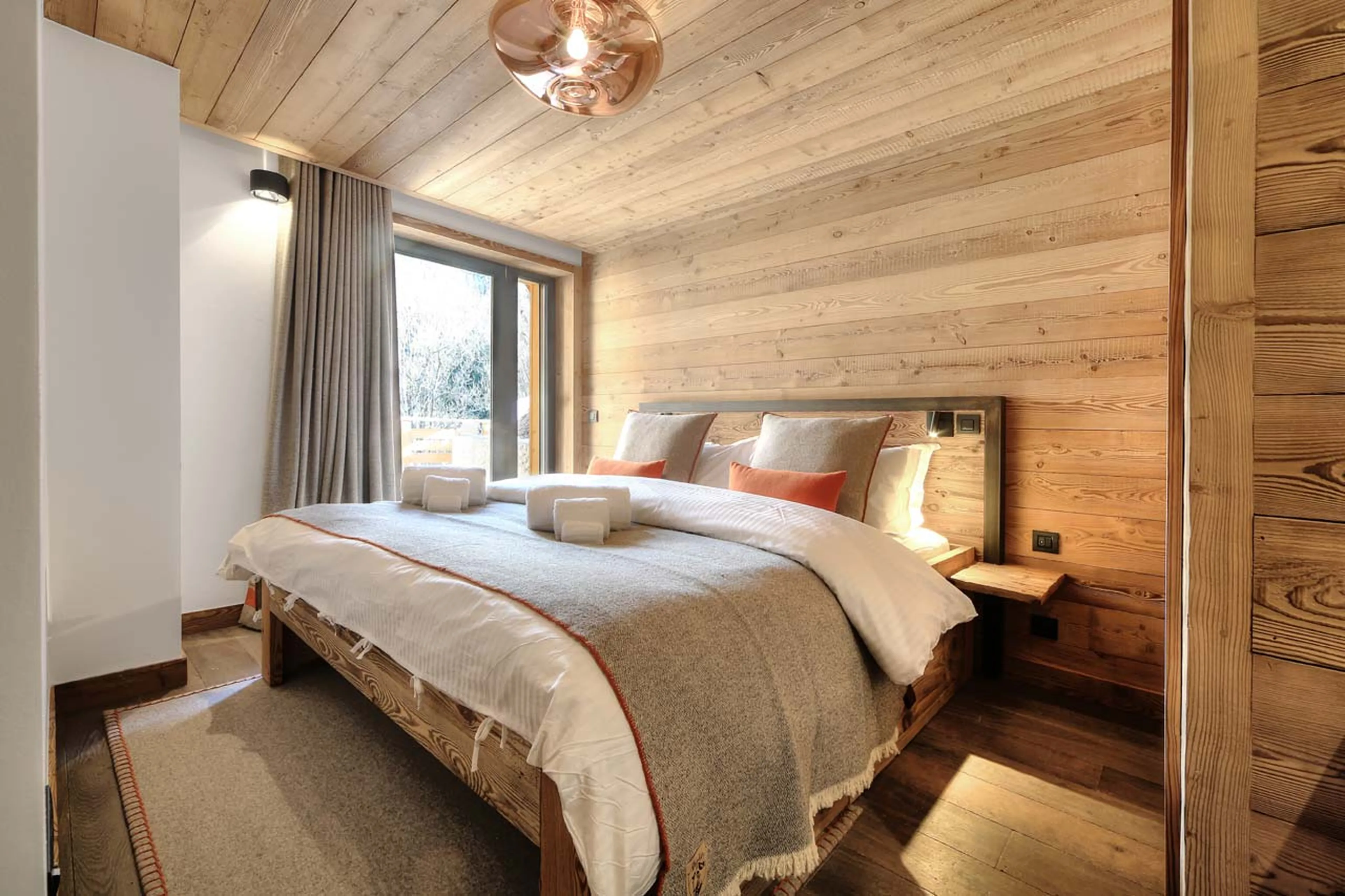 Bedroom two at Chalet Kuma in Chamonix