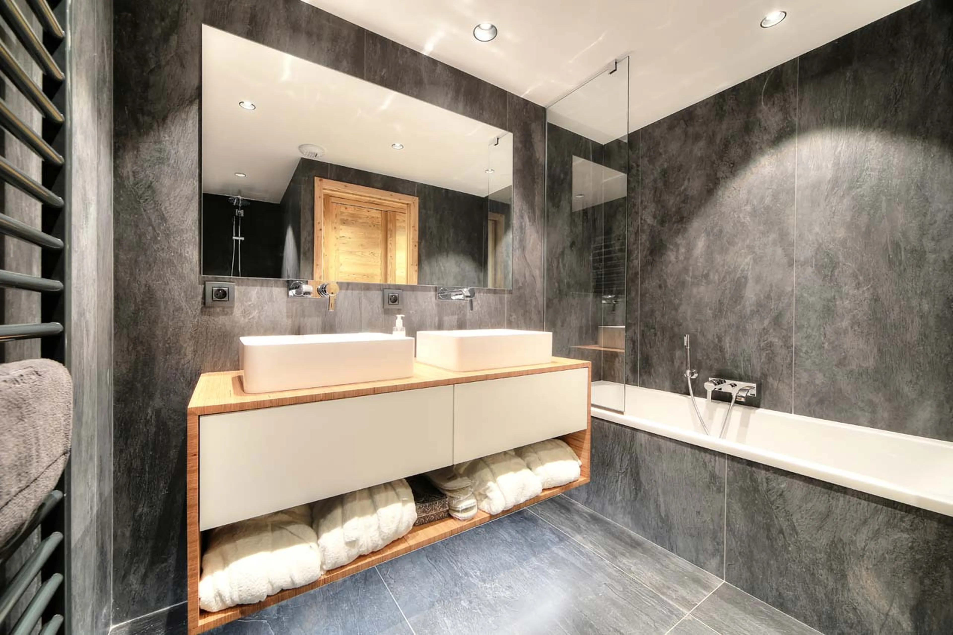 Bathroom two at Chalet Kuma in Chamonix