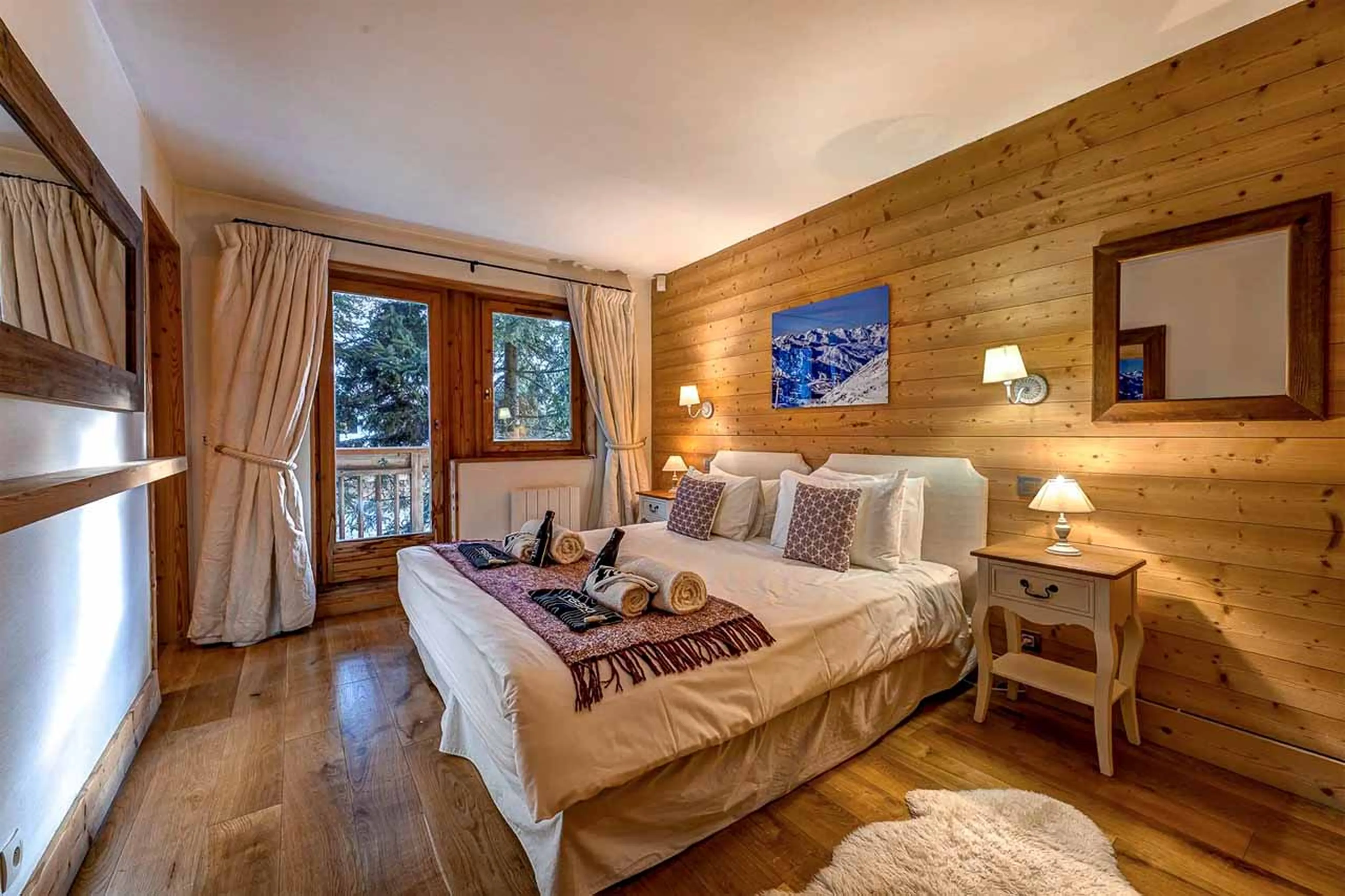 Bedroom 5 at Chalet La Chouette in Meribel