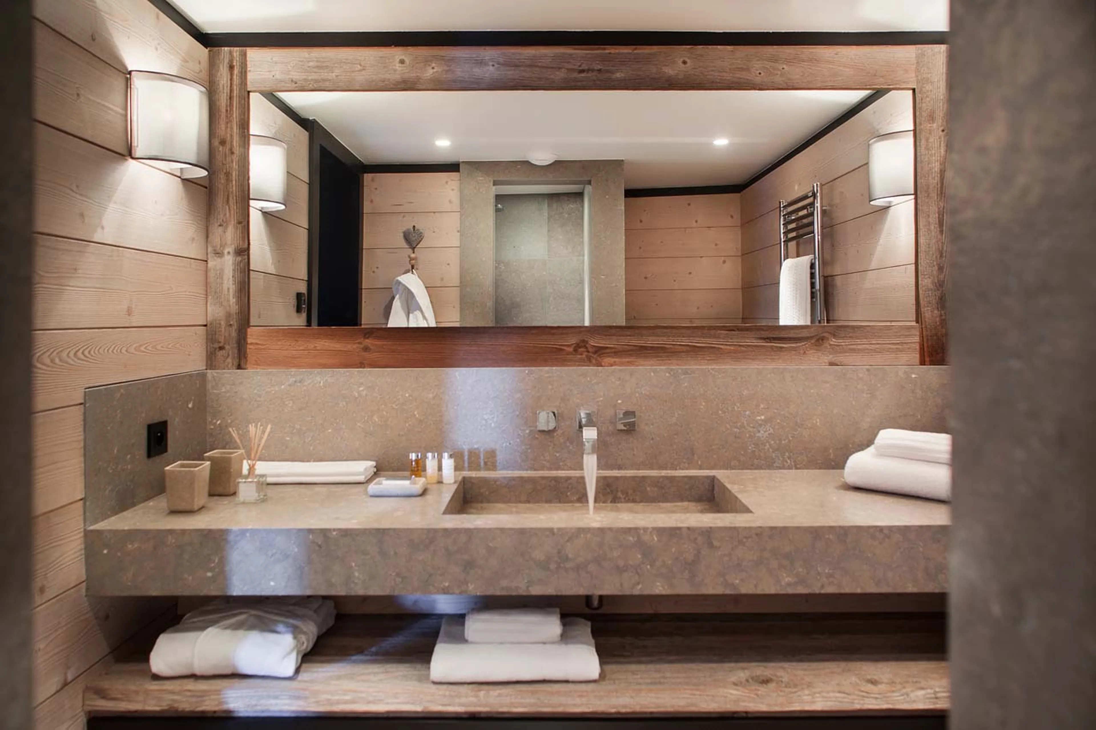 Bathroom three at Chalet La Colombe in Courchevel 1850