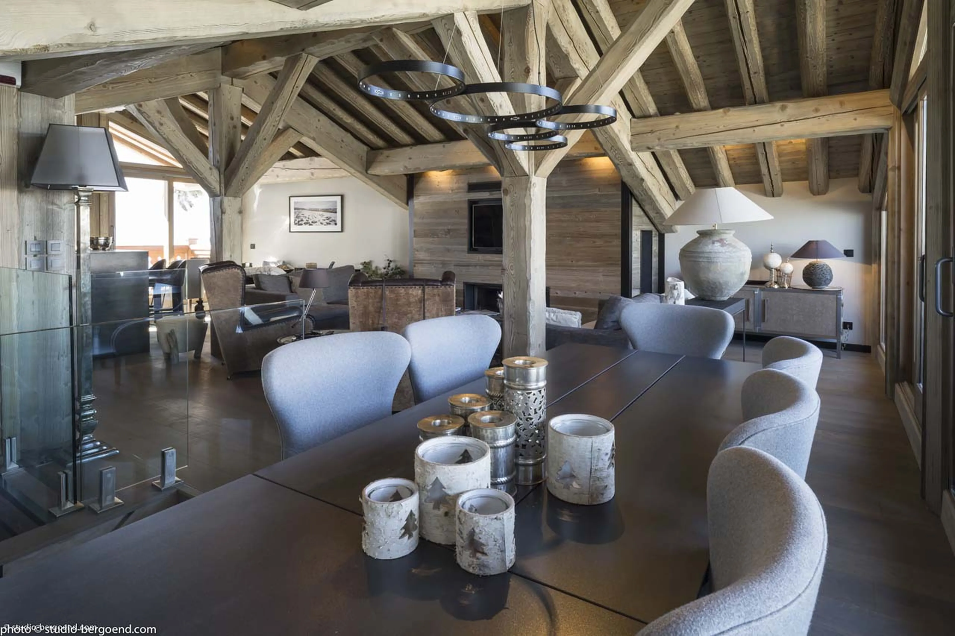 Dining area at Chalet La Colombe in Courchevel 1850