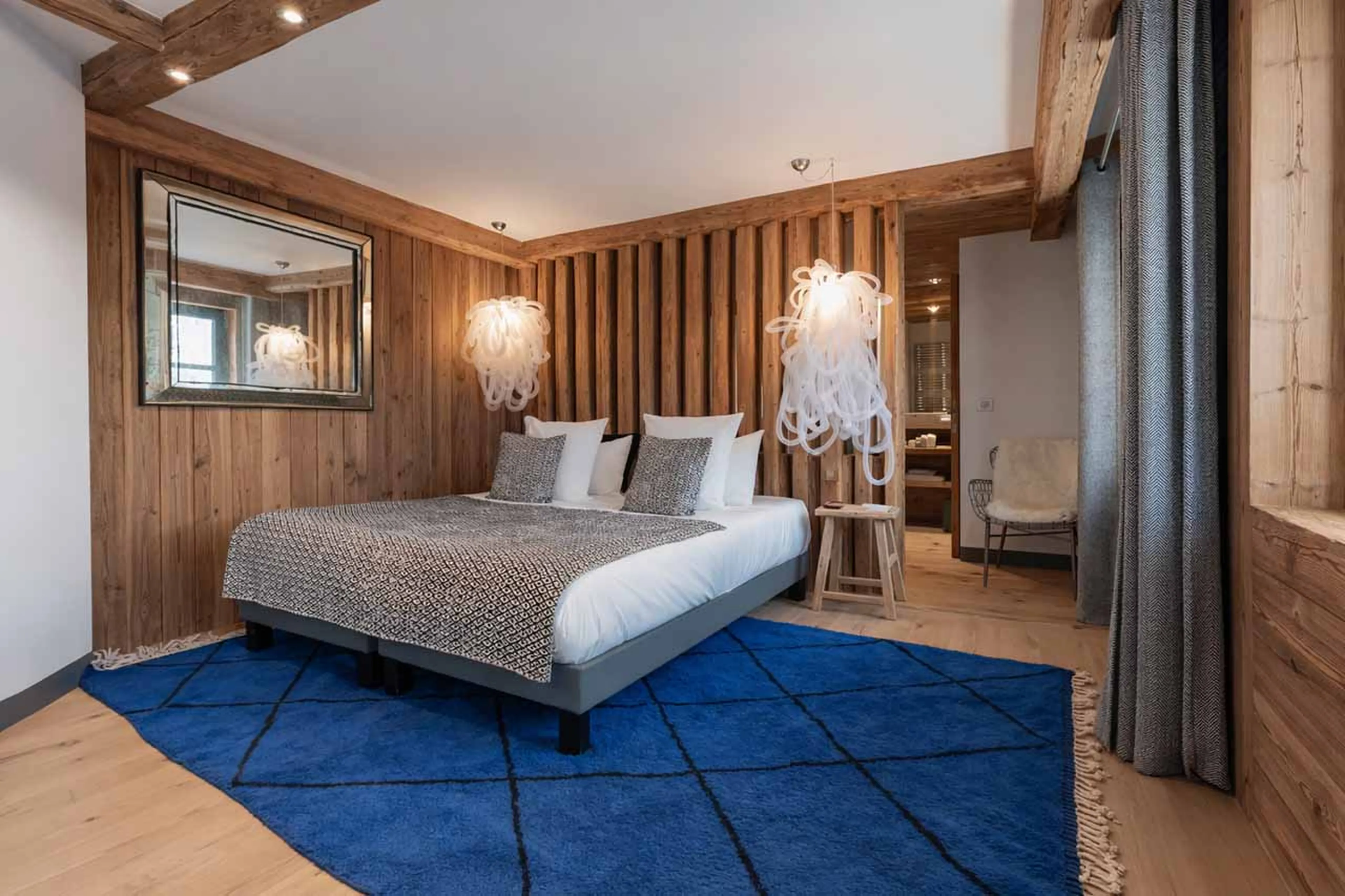 Bedroom three at Chalet La Face in Val d'Isere