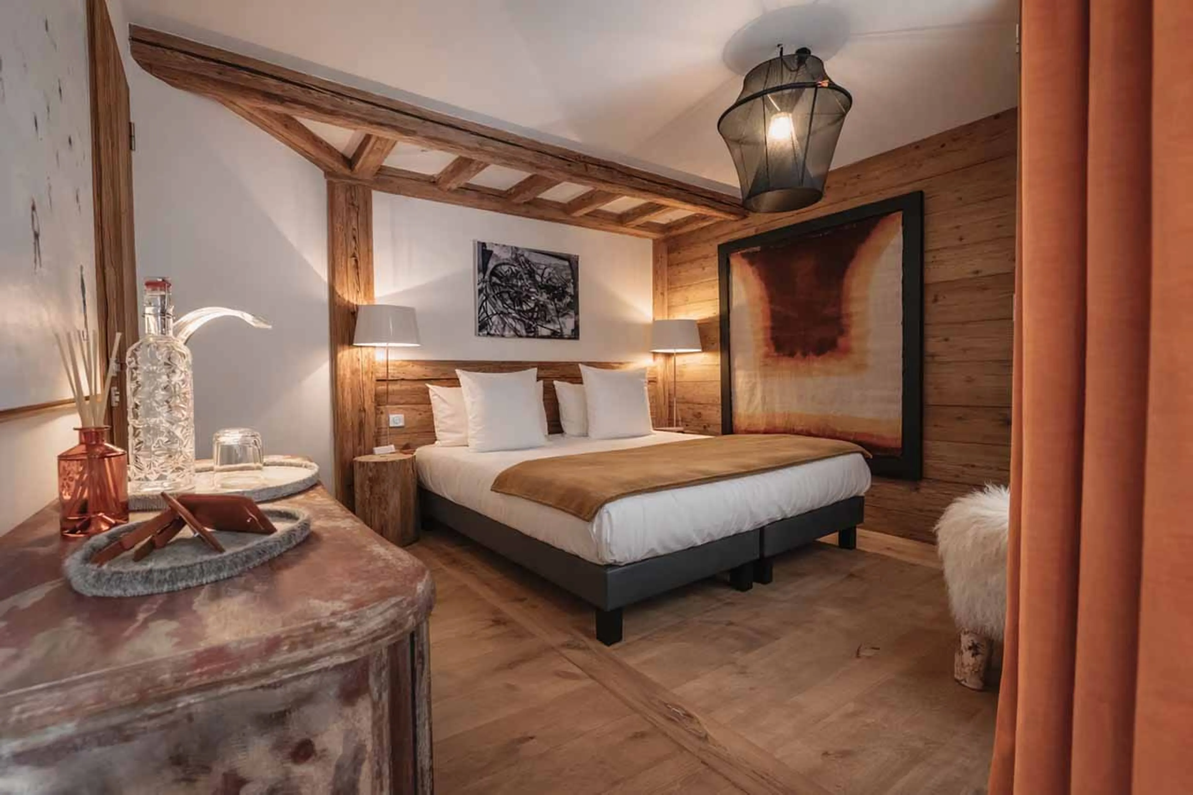 Bedroom five at Chalet La Face in Val d'Isere