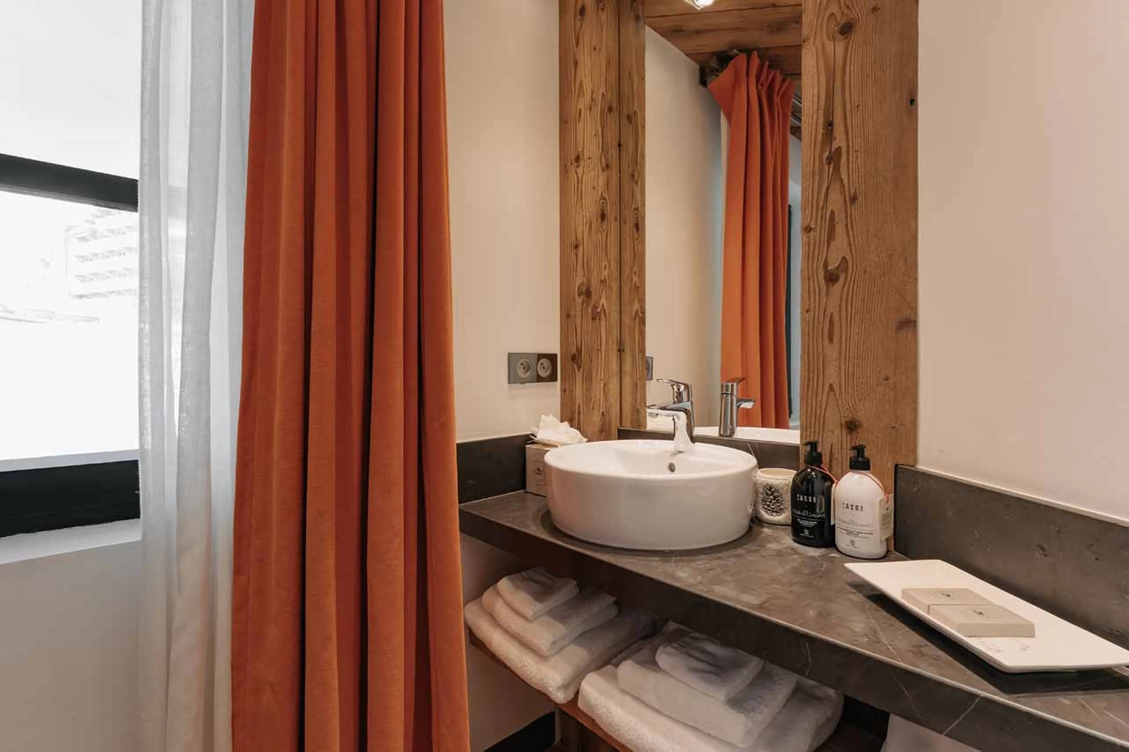 En-suite shower room at Chalet La Face in Val d'Isere