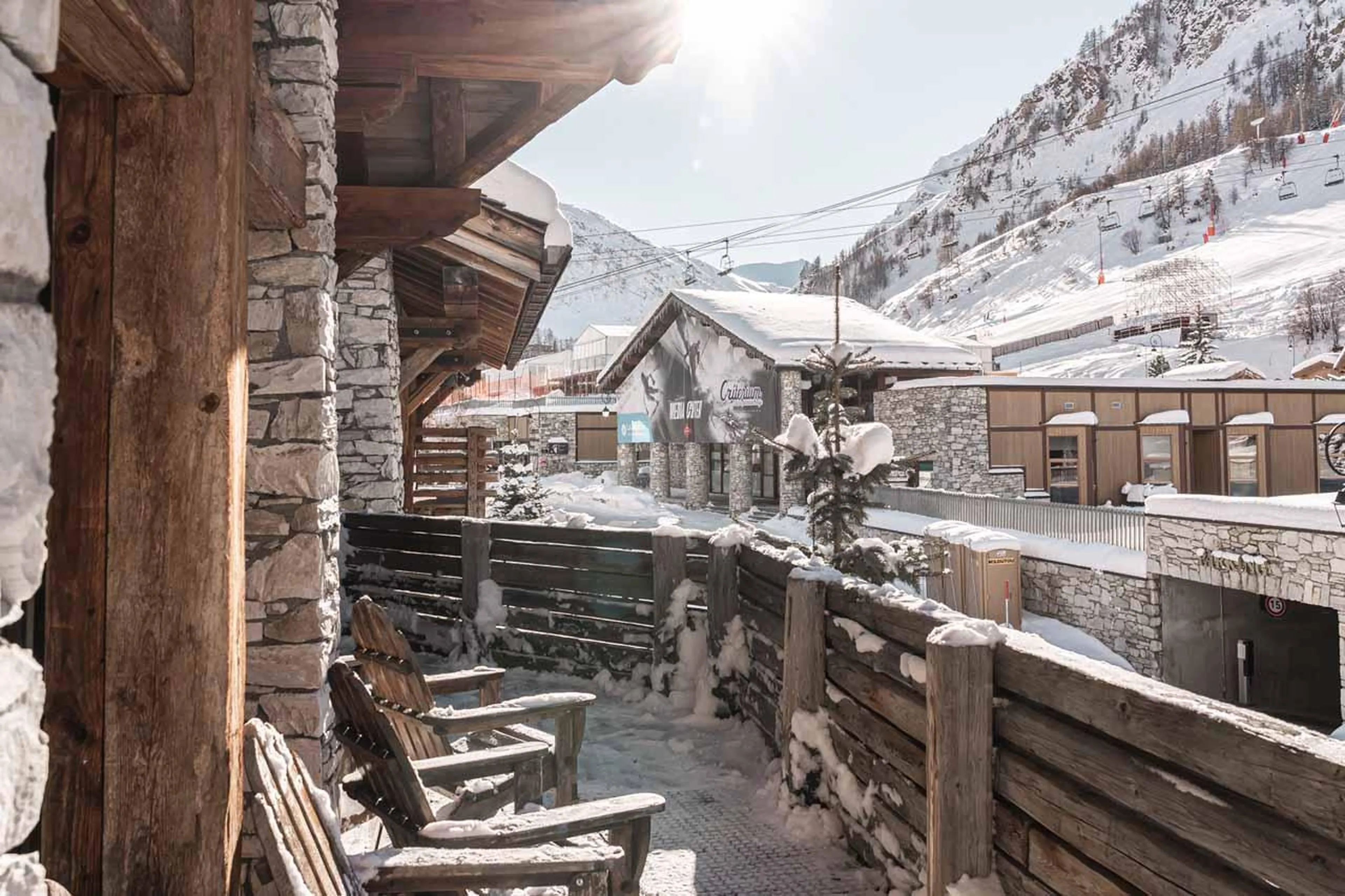 Balcony at Chalet La Face in Val d'Isere