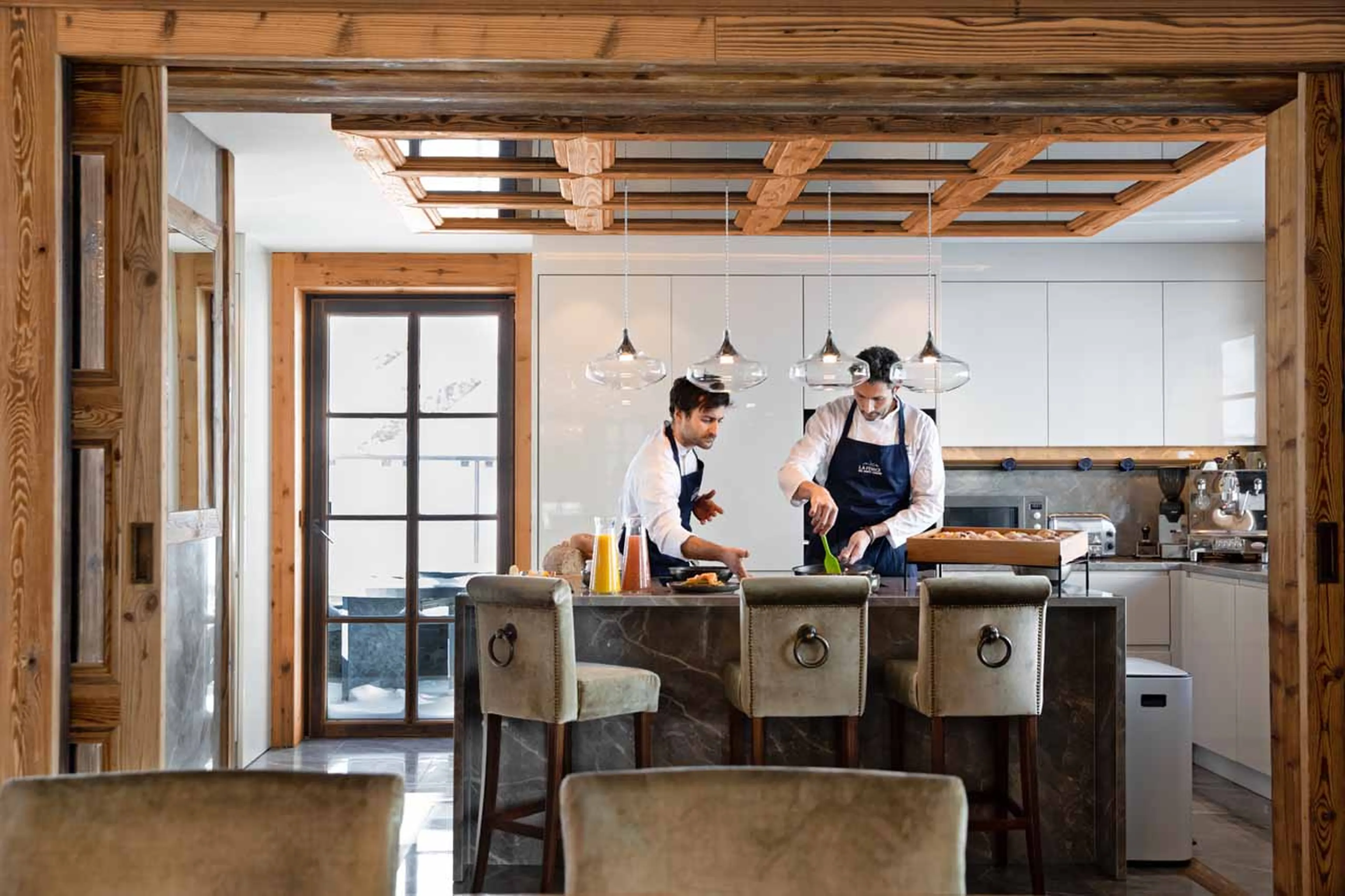 Kitchen at Chalet La Fenice in Breuil-Cervinia