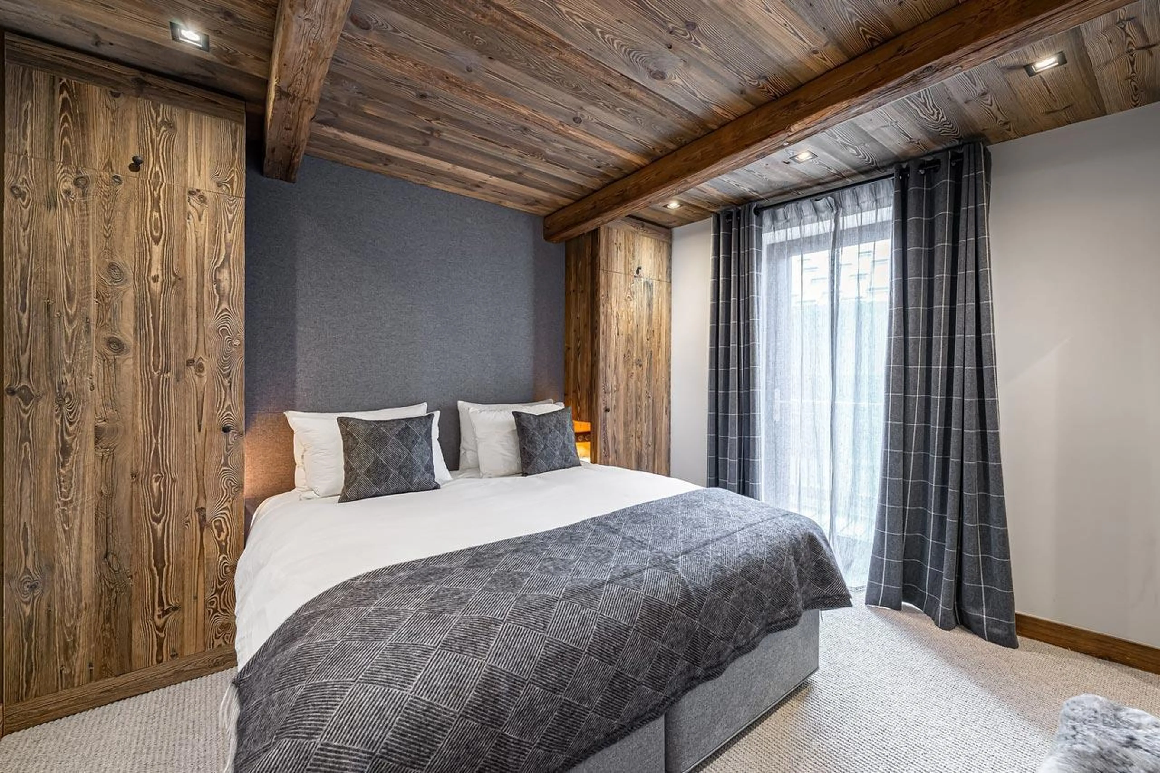 Bedroom three at  Chalet La Grange in St Martin de Belleville