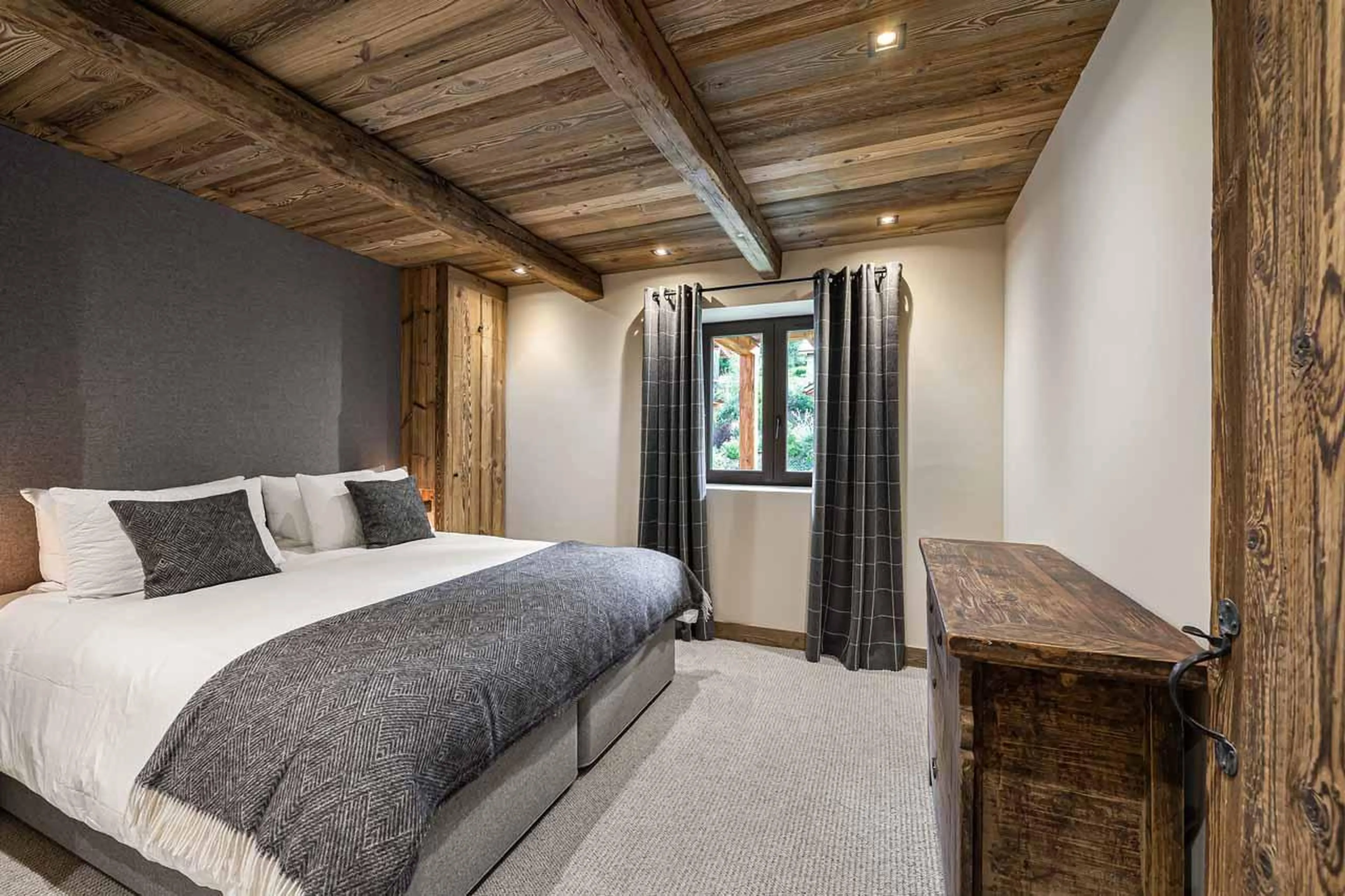 Bedroom two at  Chalet La Grange in St Martin de Belleville