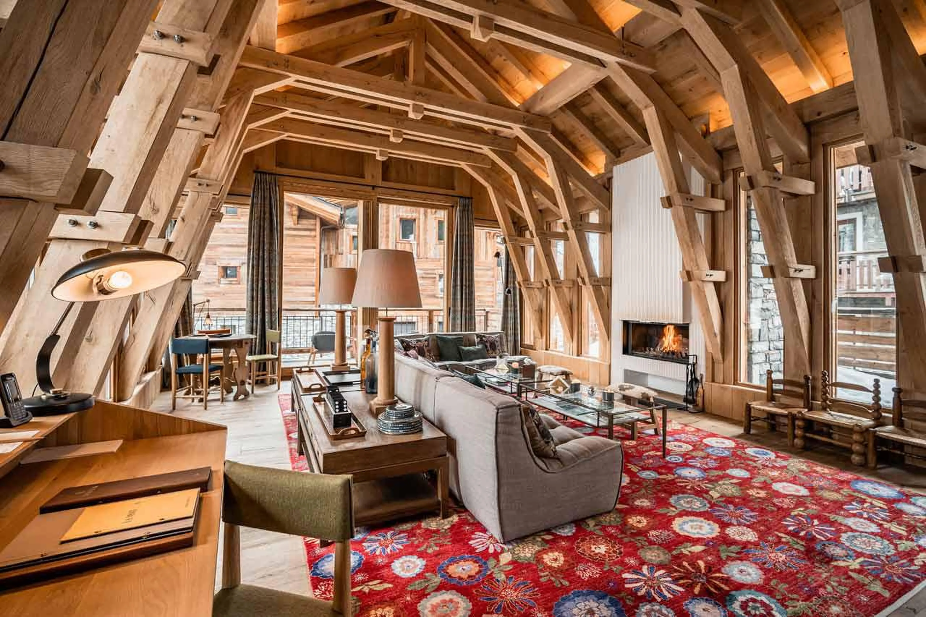 Living area of Chalet La Grange in Val d'Isere