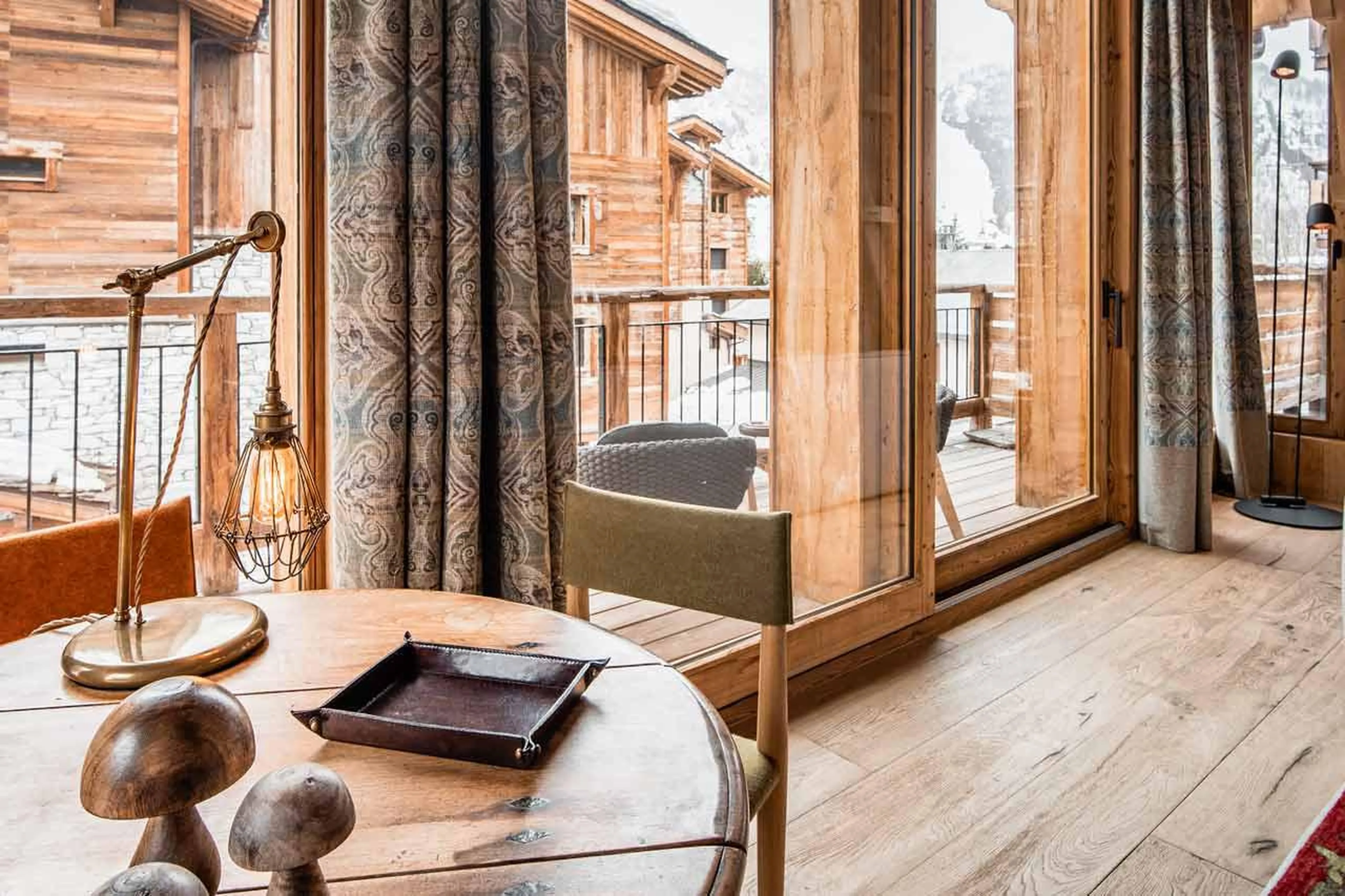 Living area detail of Chalet La Grange in Val d'Isere