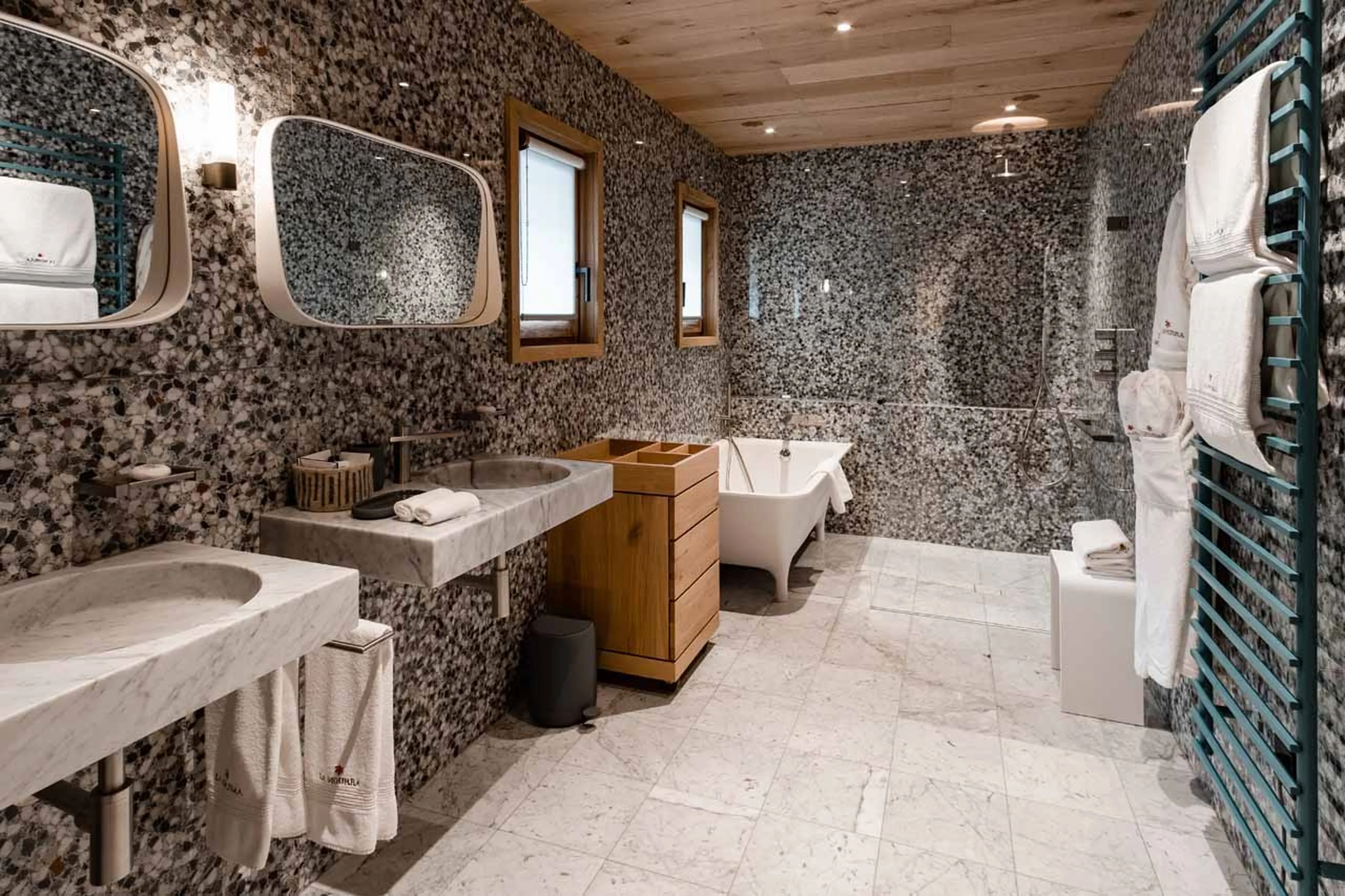Bathroom one at Chalet La Grange in Val d'Isere