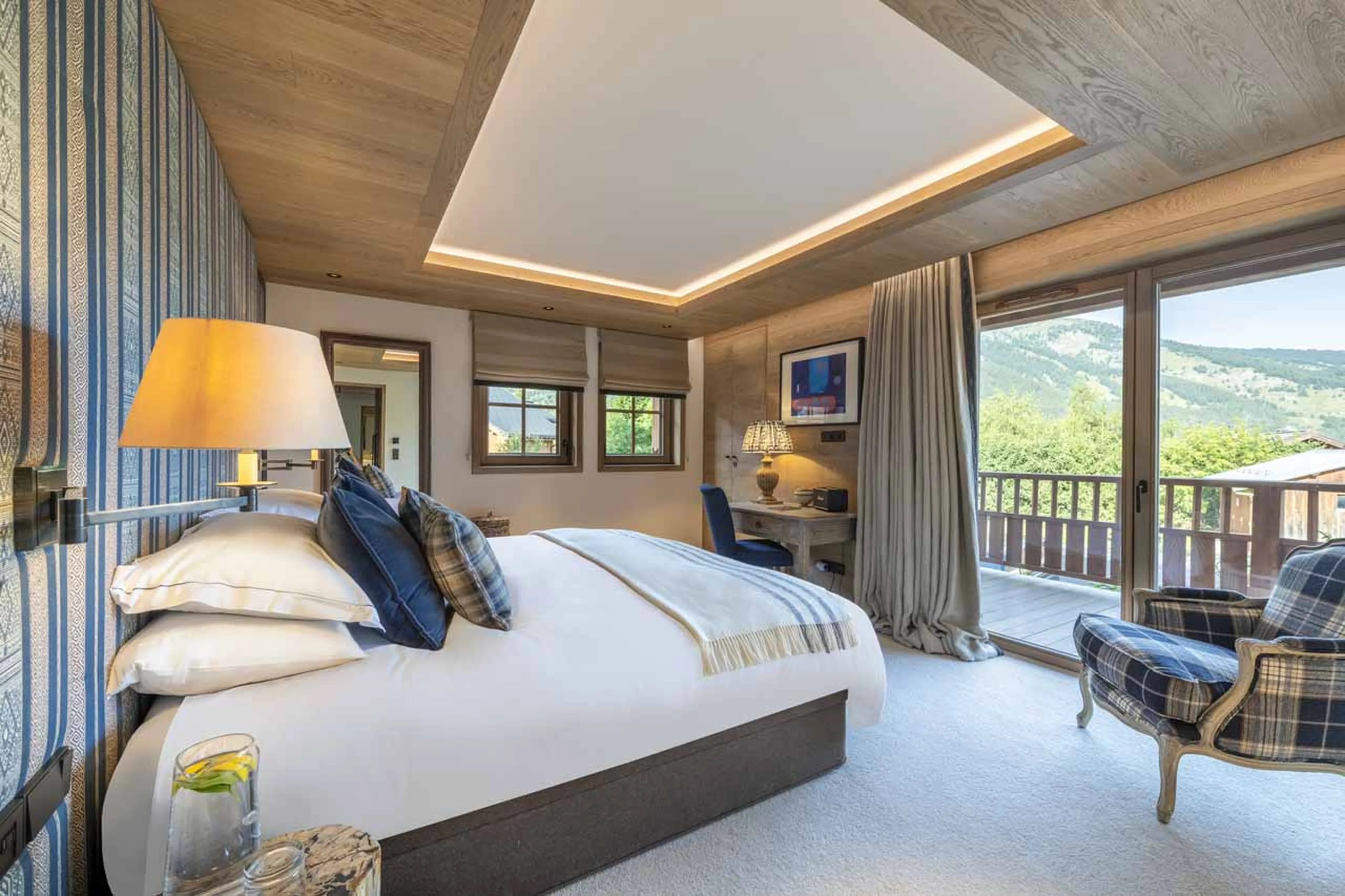 Bedroom five at Chalet La Loze in Meribel