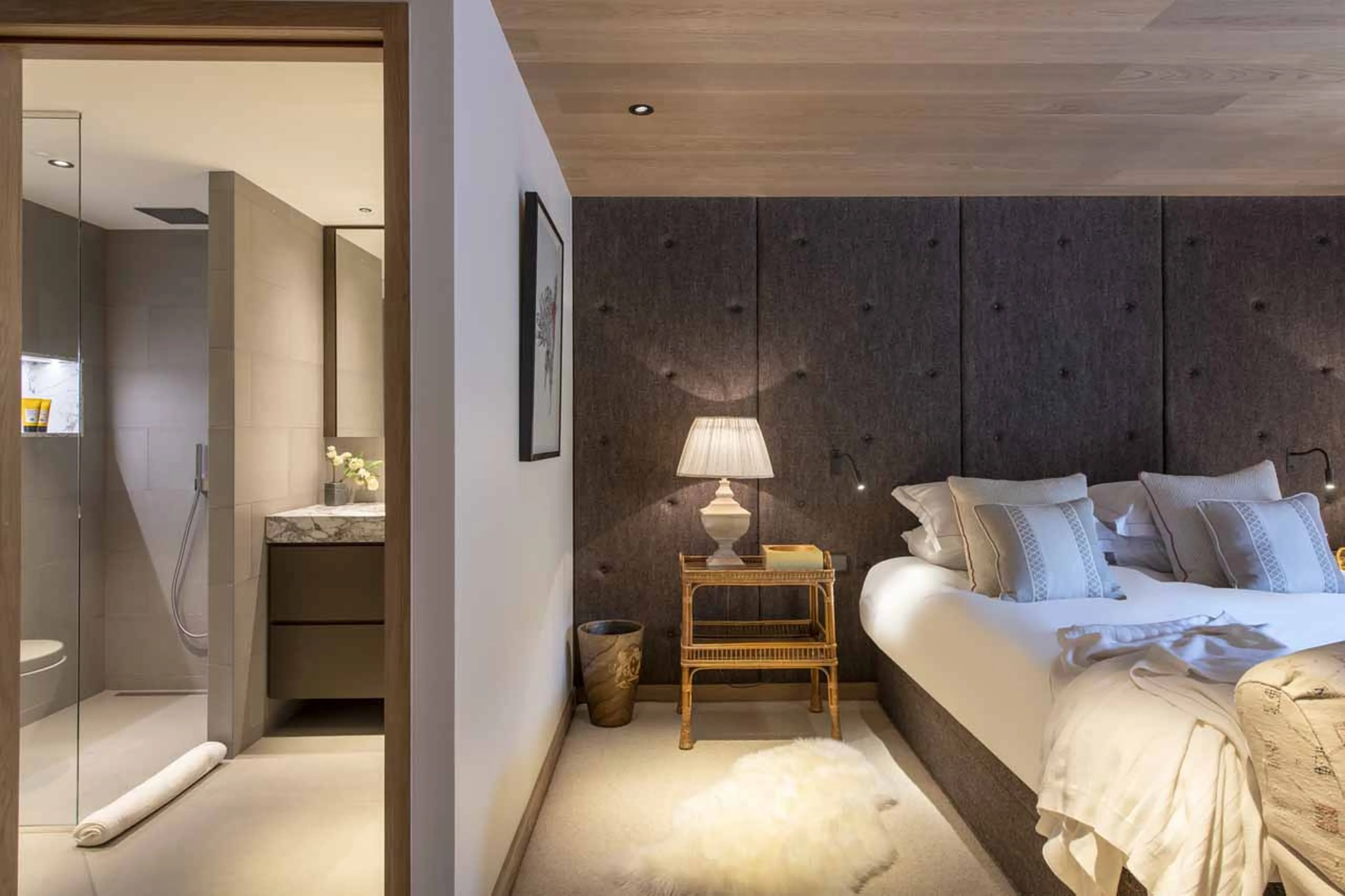 Entrance to shower room at Chalet La Loze in Meribel