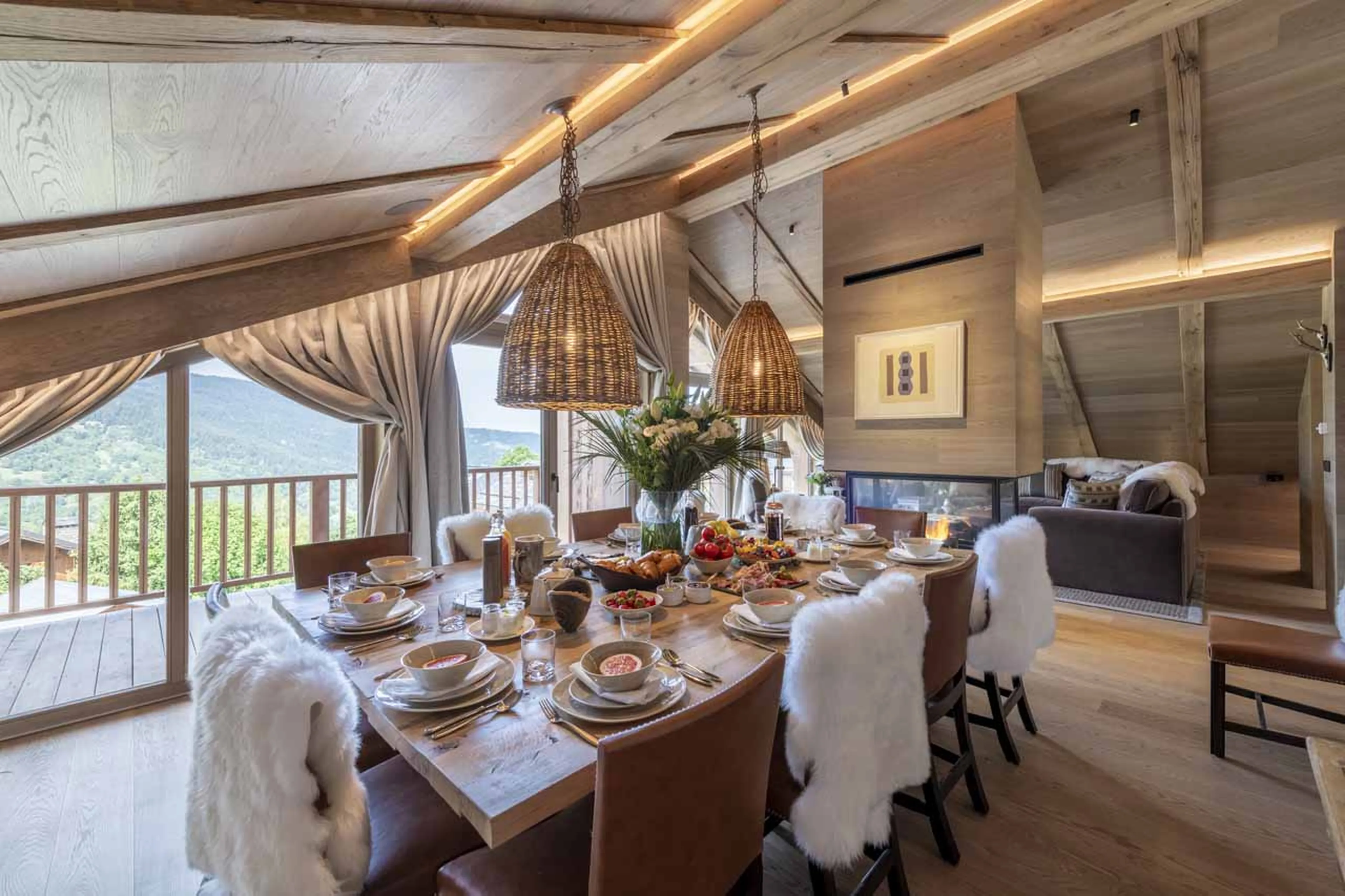 Breakfast at Chalet La Loze in Meribel