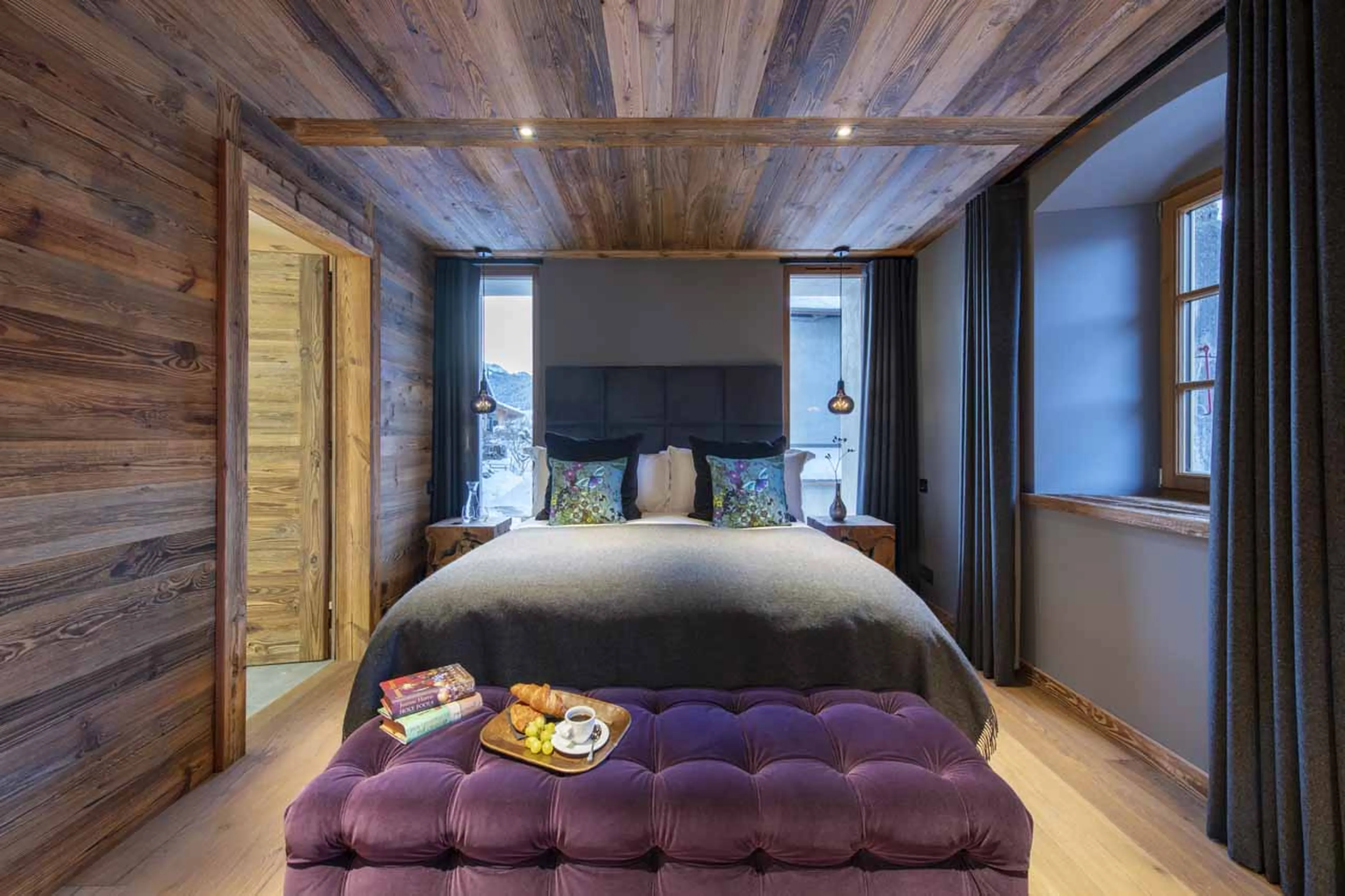 Double bedroom at Chalet La Maison in Morzine
