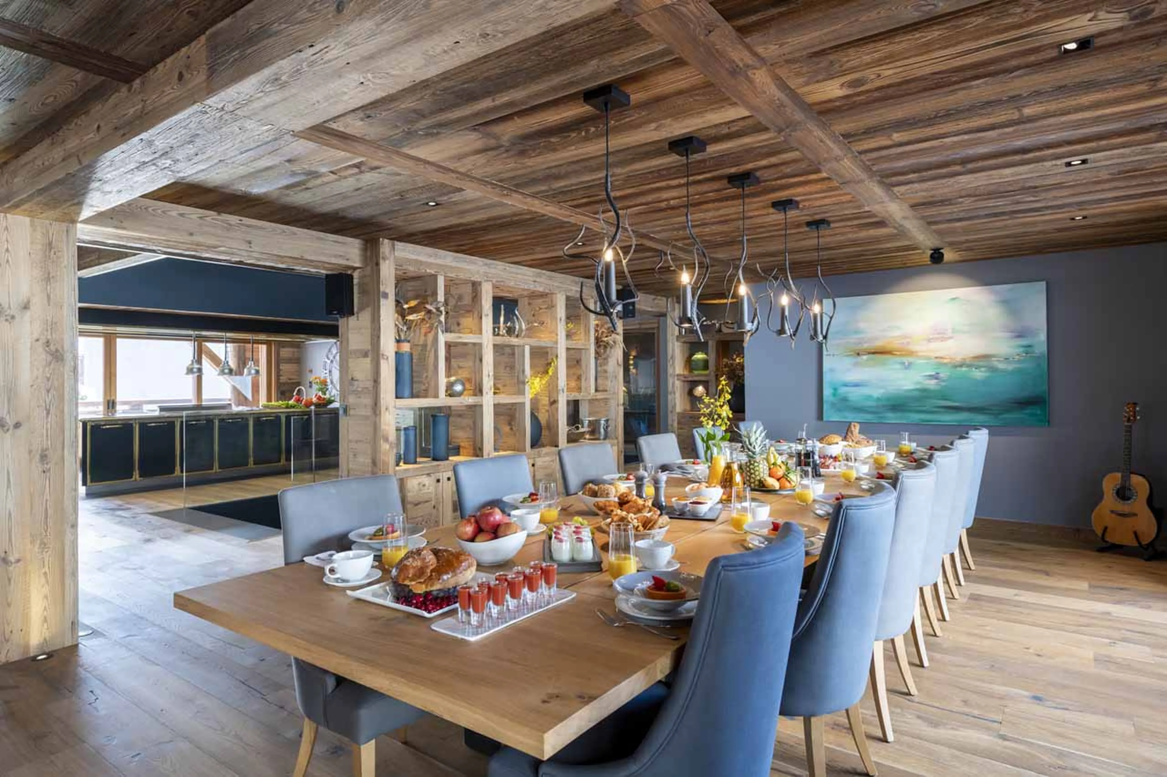 Dining area at Chalet La Maison in Morzine
