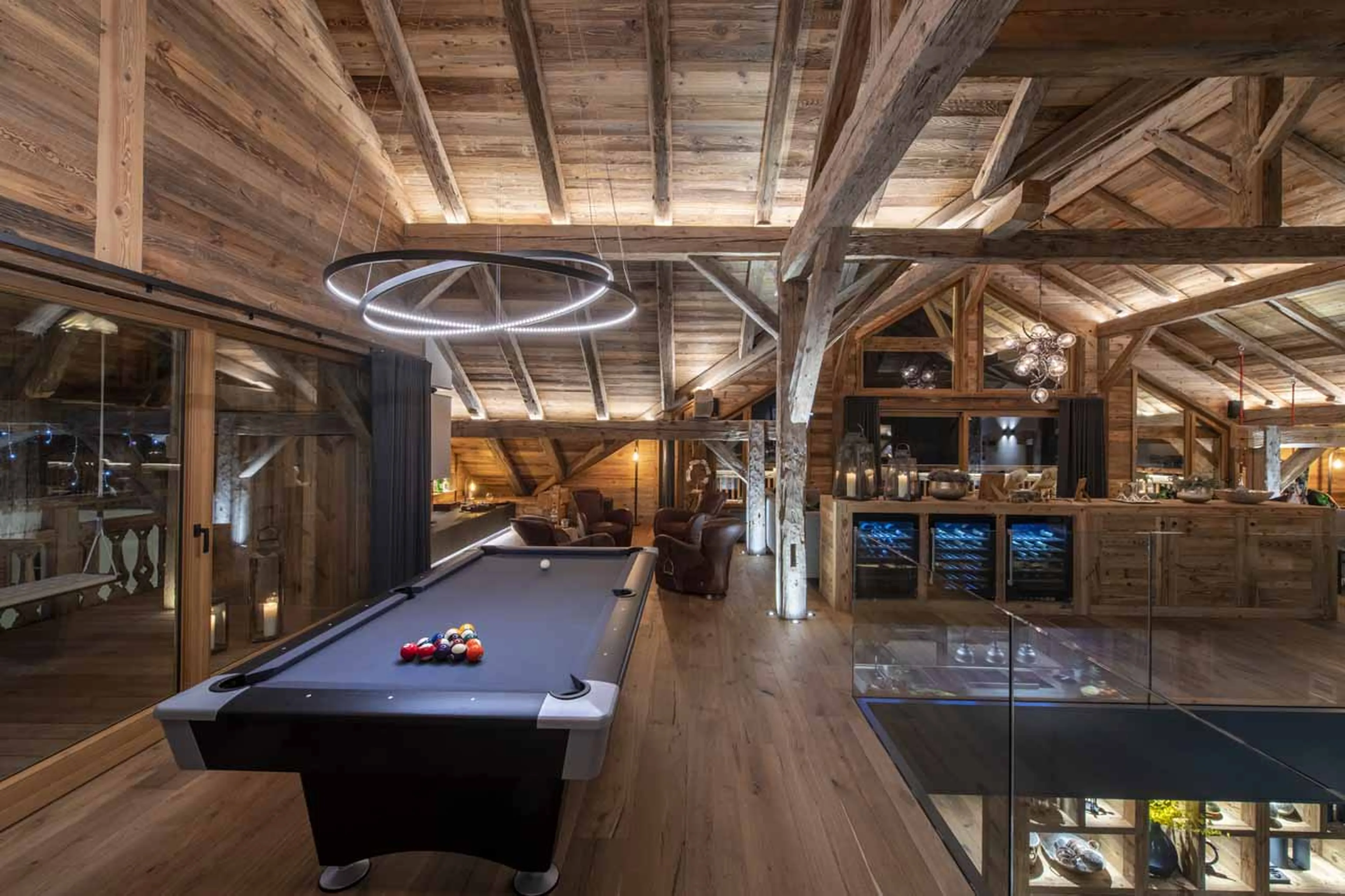 Bar area at Chalet La Maison in Morzine