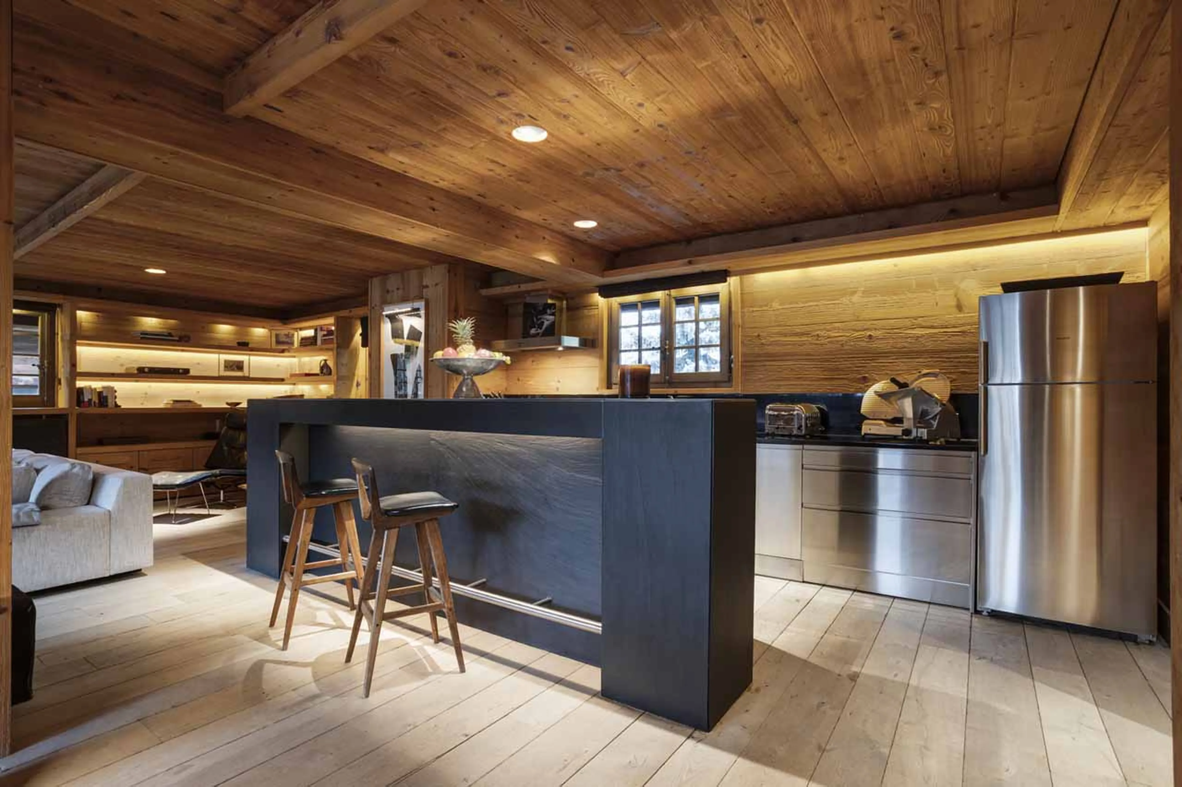 Kitchen at Chalet La Reserve in Val d'Isere