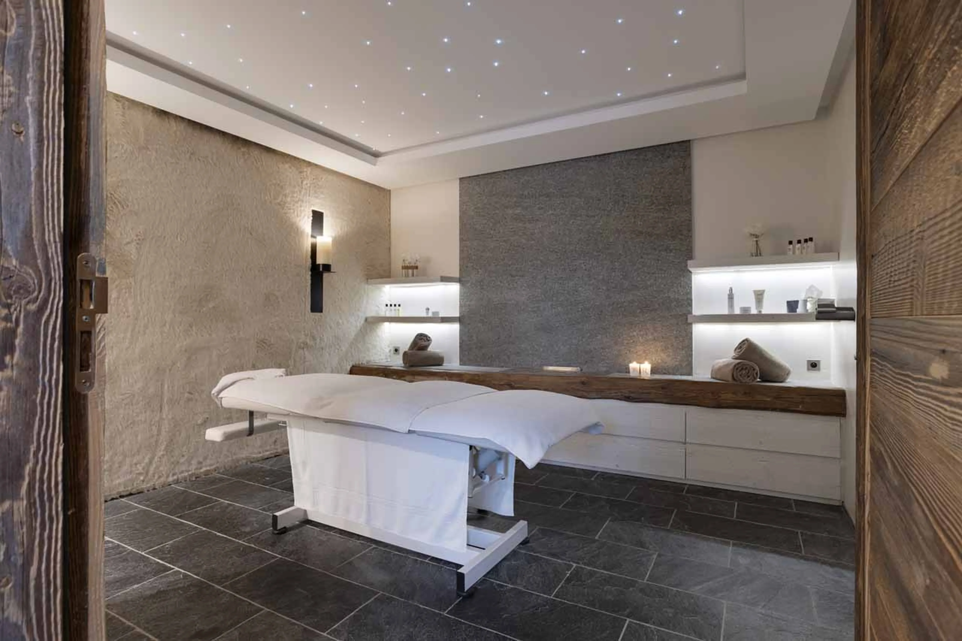 Massage room at Chalet La Reserve in Val d'Isere