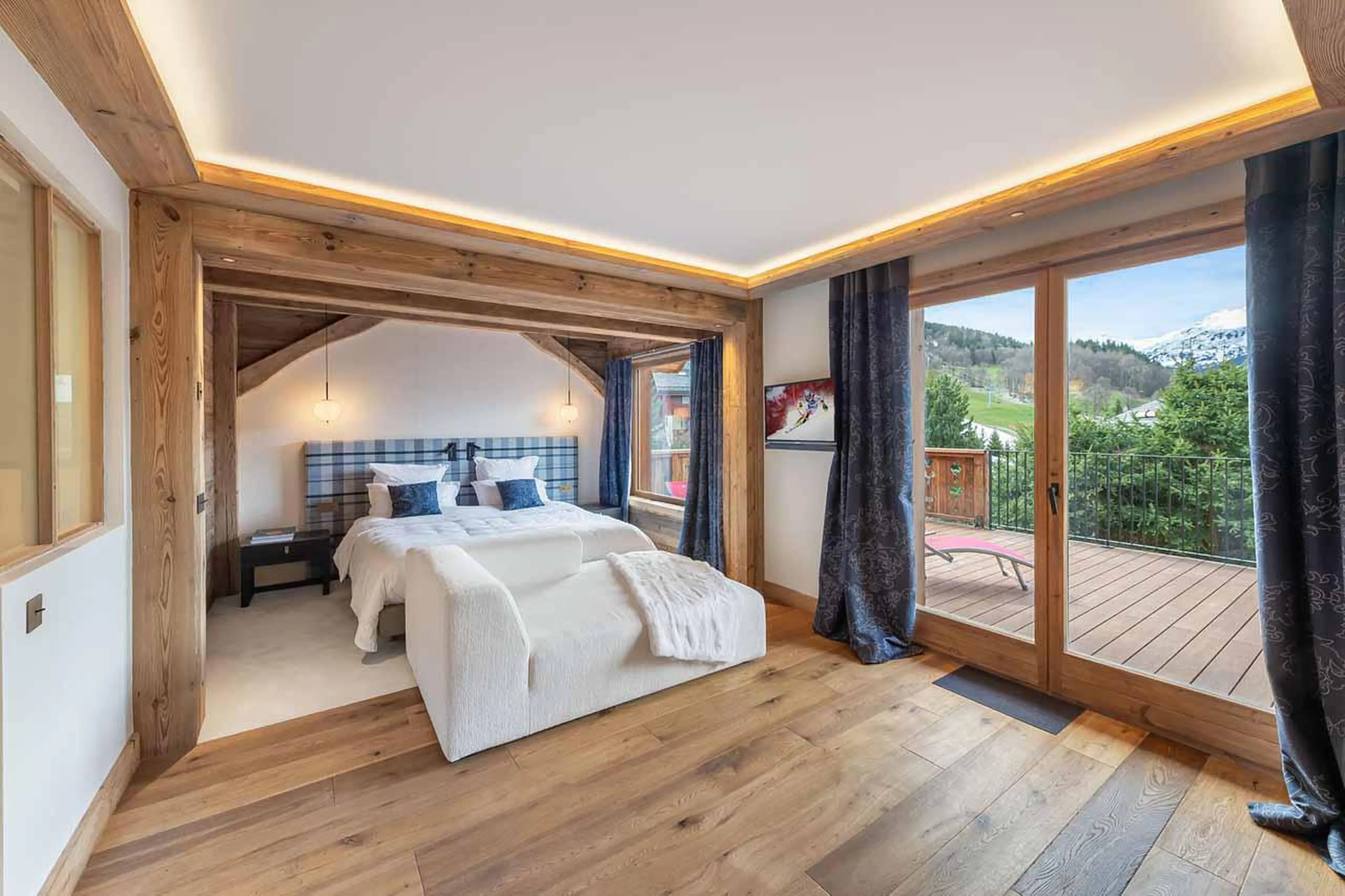Bedroom one at Chalet Lady Mijane in Meribel