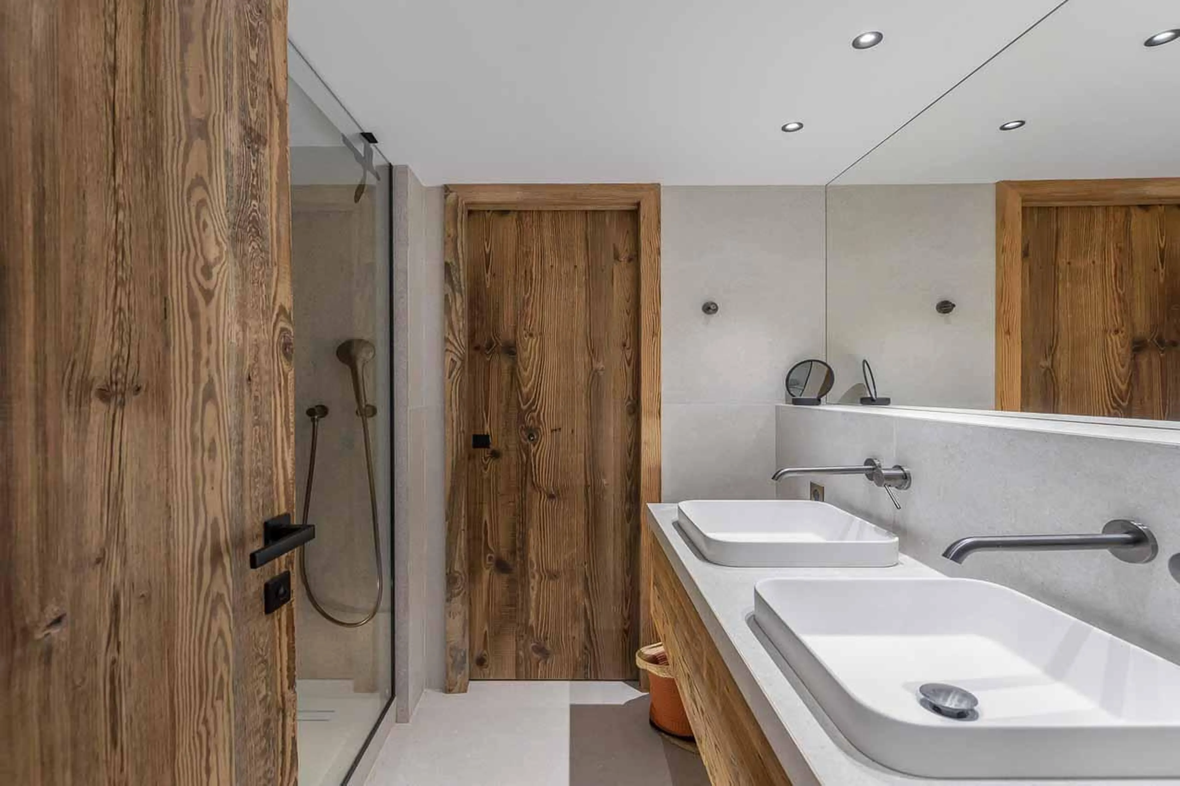 Shower room at Chalet Lady Mijane in Meribel