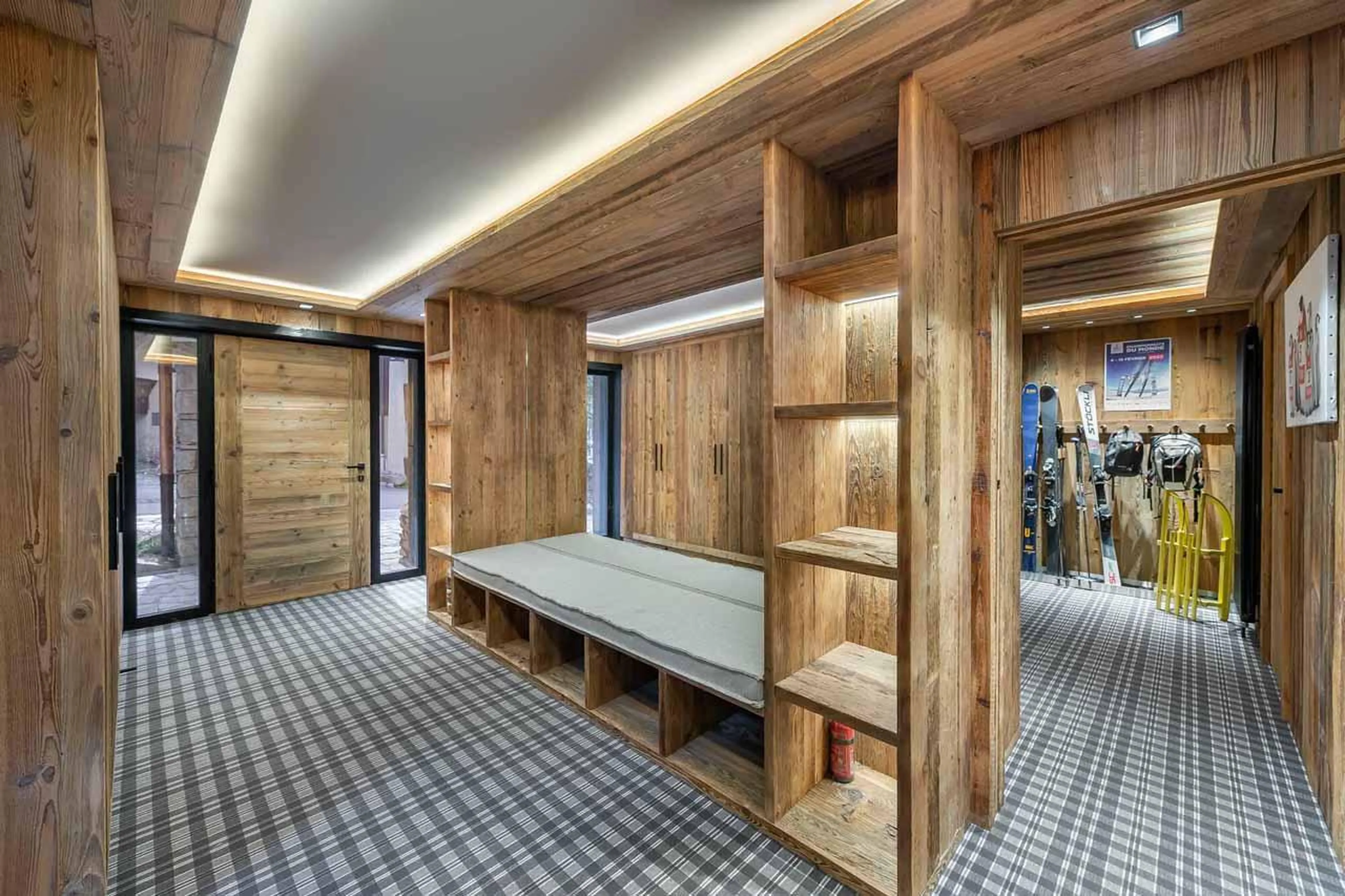Ski room at Chalet Lady Mijane in Meribel