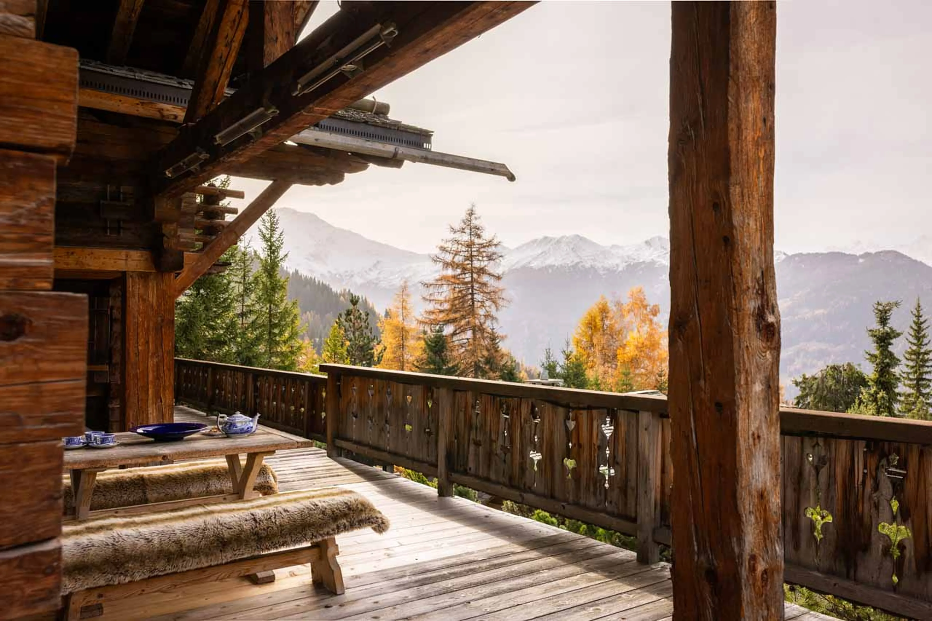 Balcony at Chalet Lalapanzi in Verbier