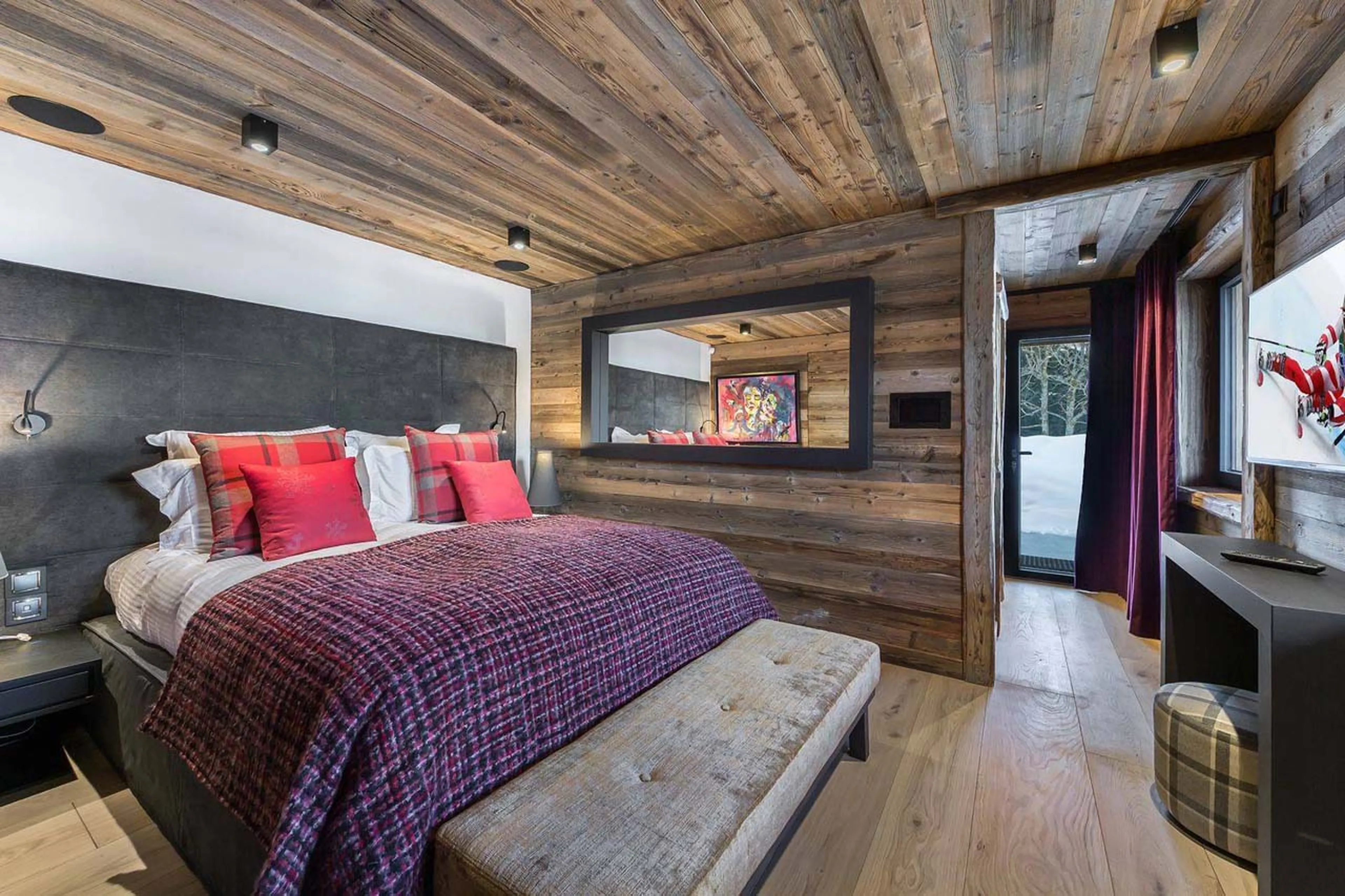 Bedroom six at Chalet Lamartine in Megeve