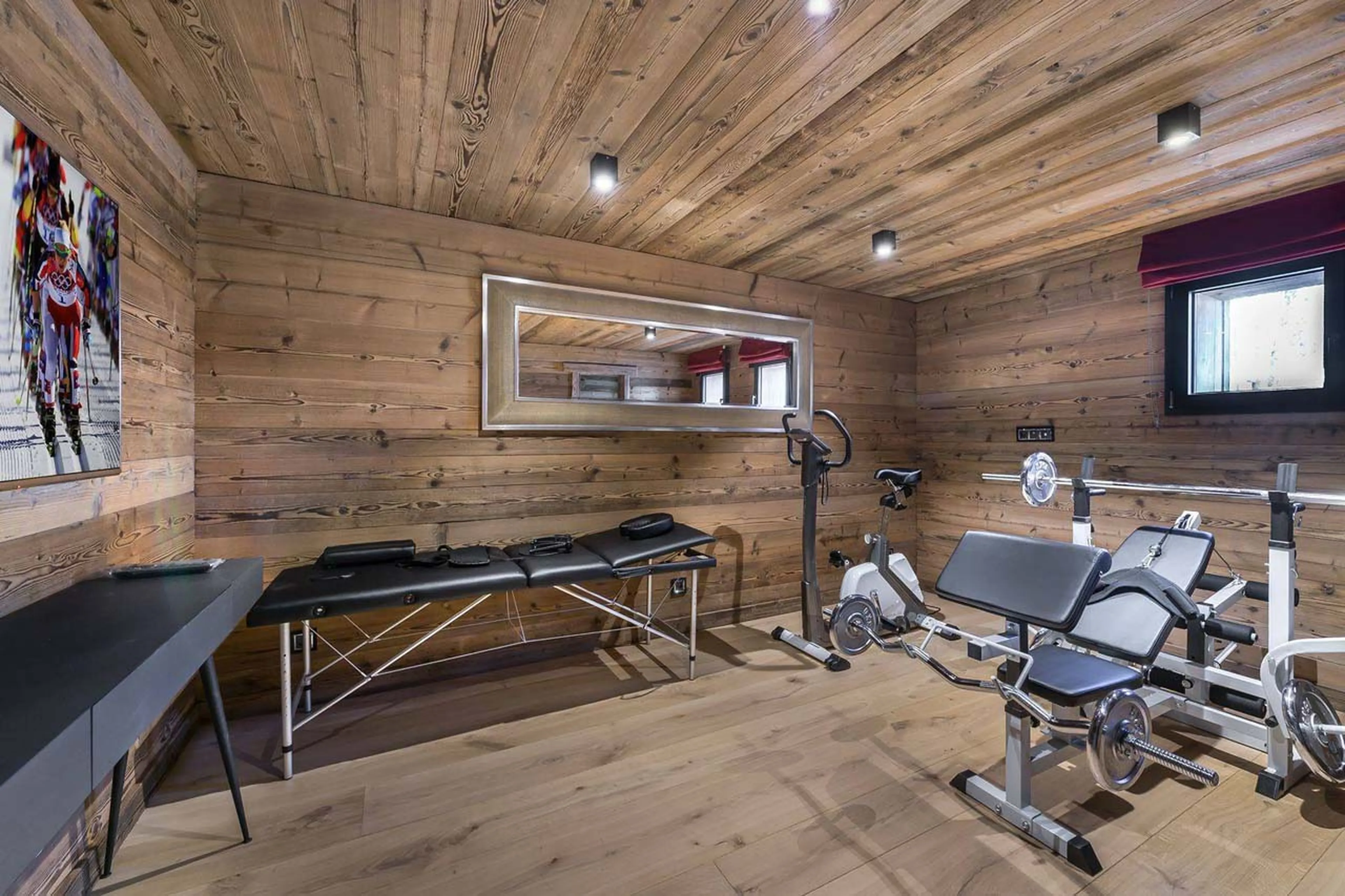 Gym at Chalet Lamartine in Megeve