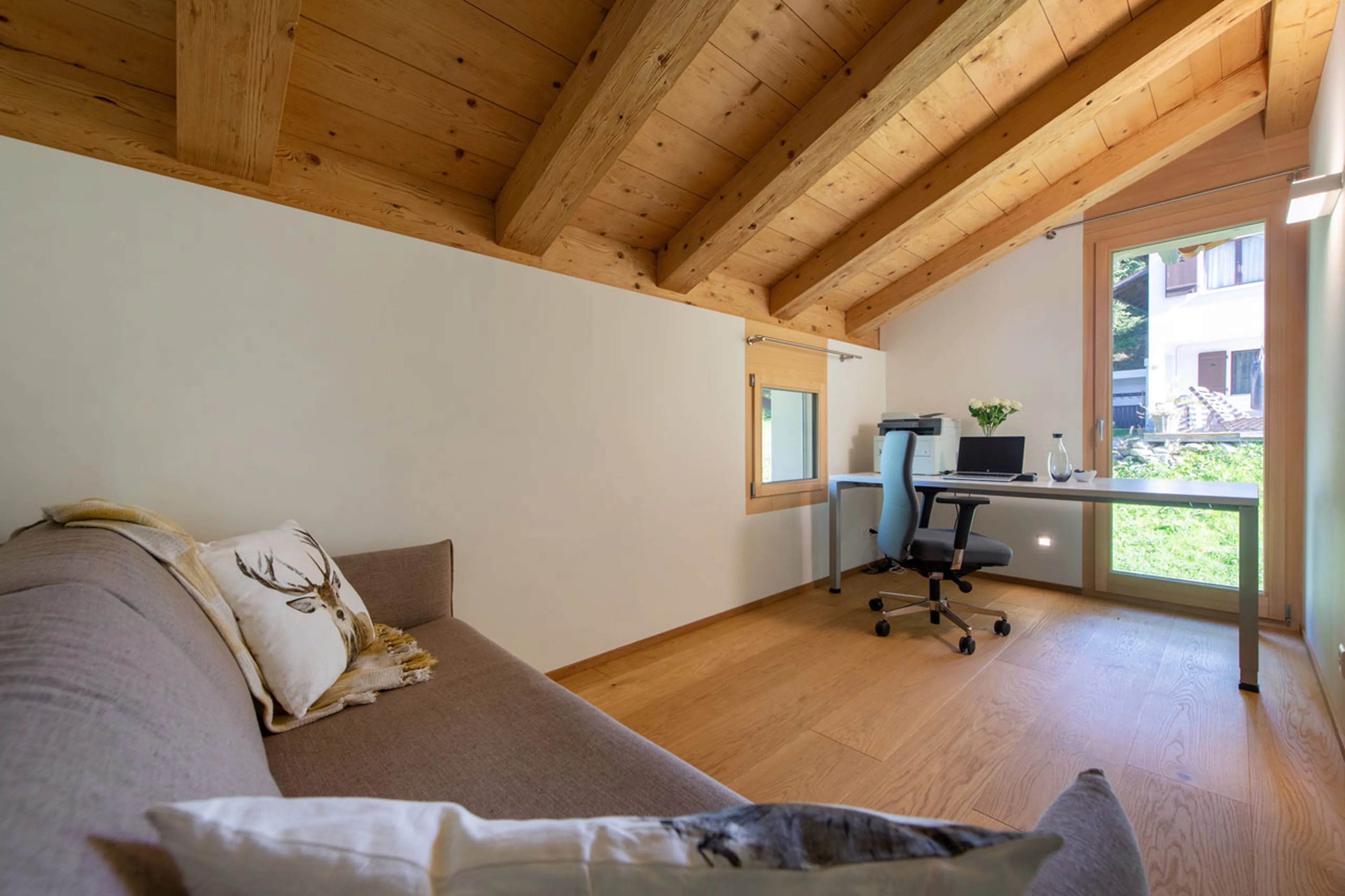 Office with sofa bed