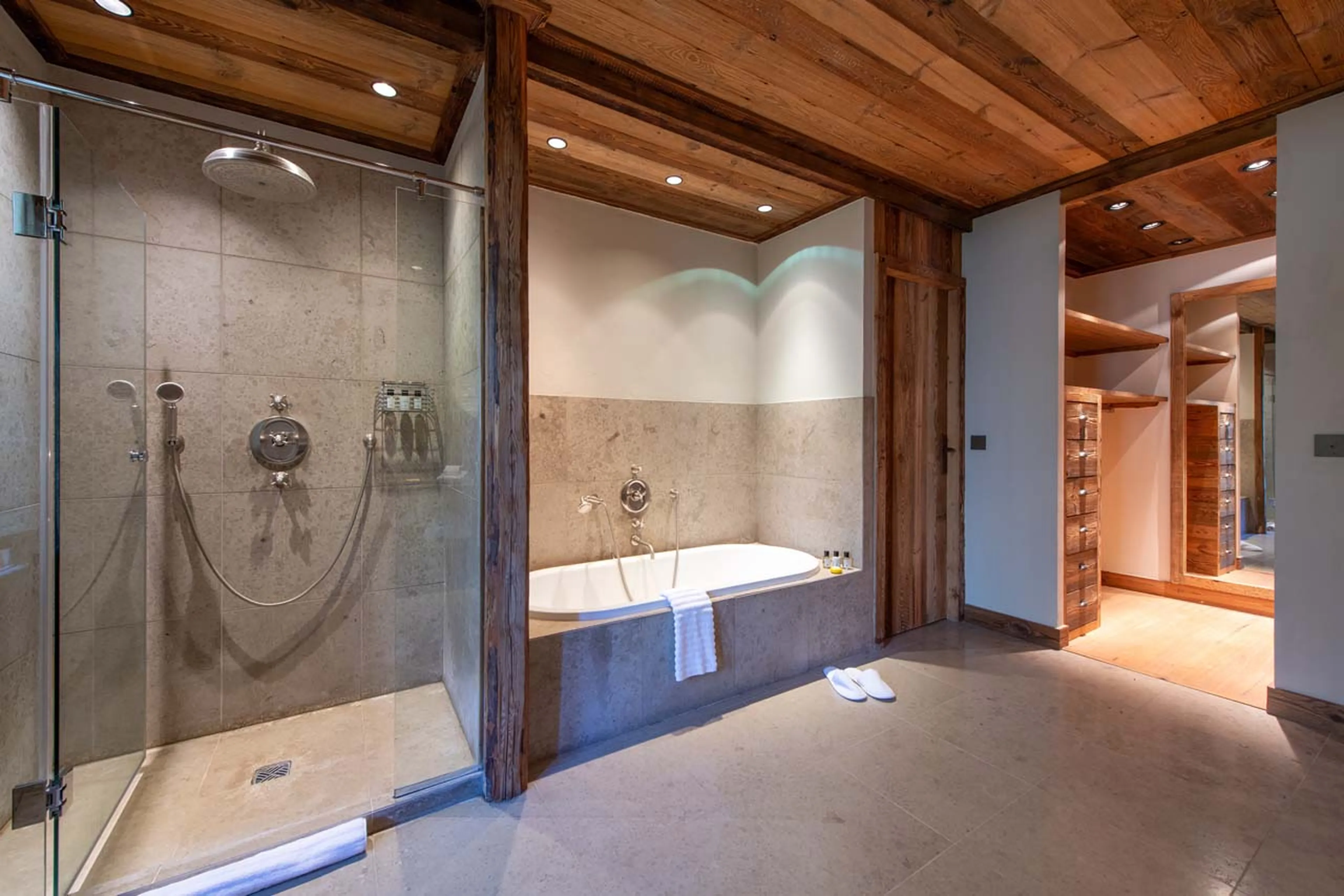 Bathroom at Chalet Lashca in Val d'Isere