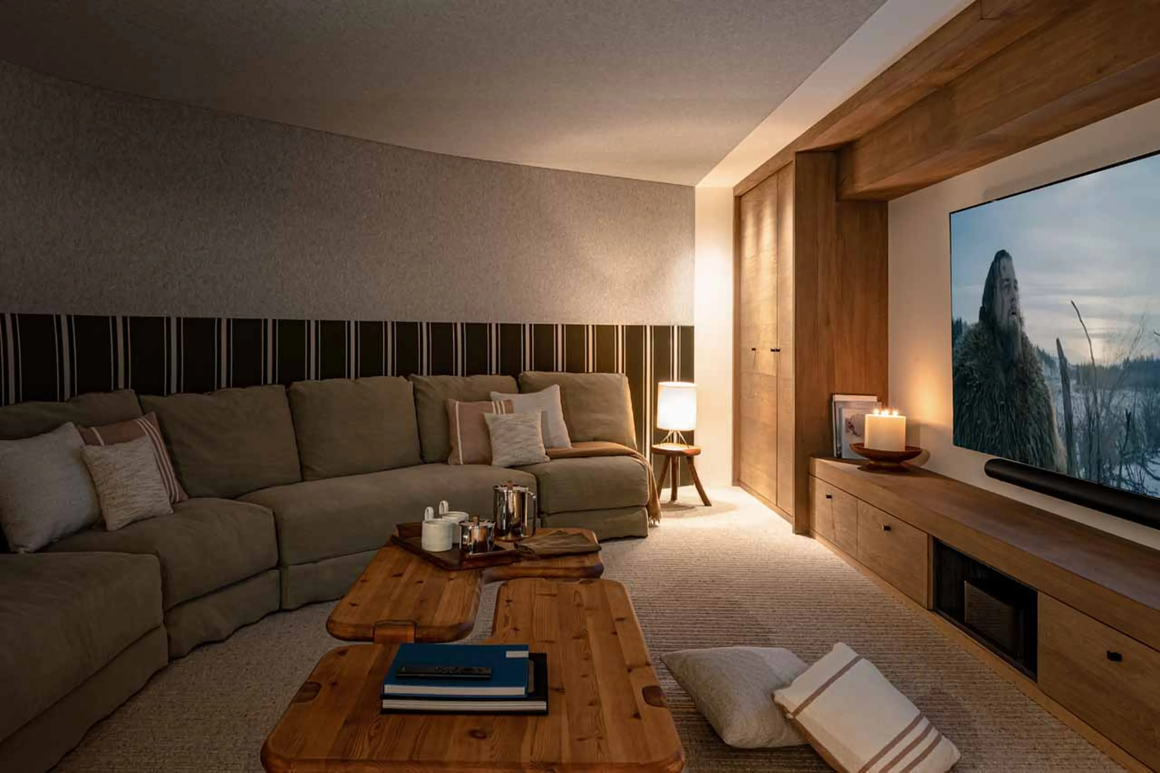 Cinema room at Chalet Le 1550 in Courchevel 1550