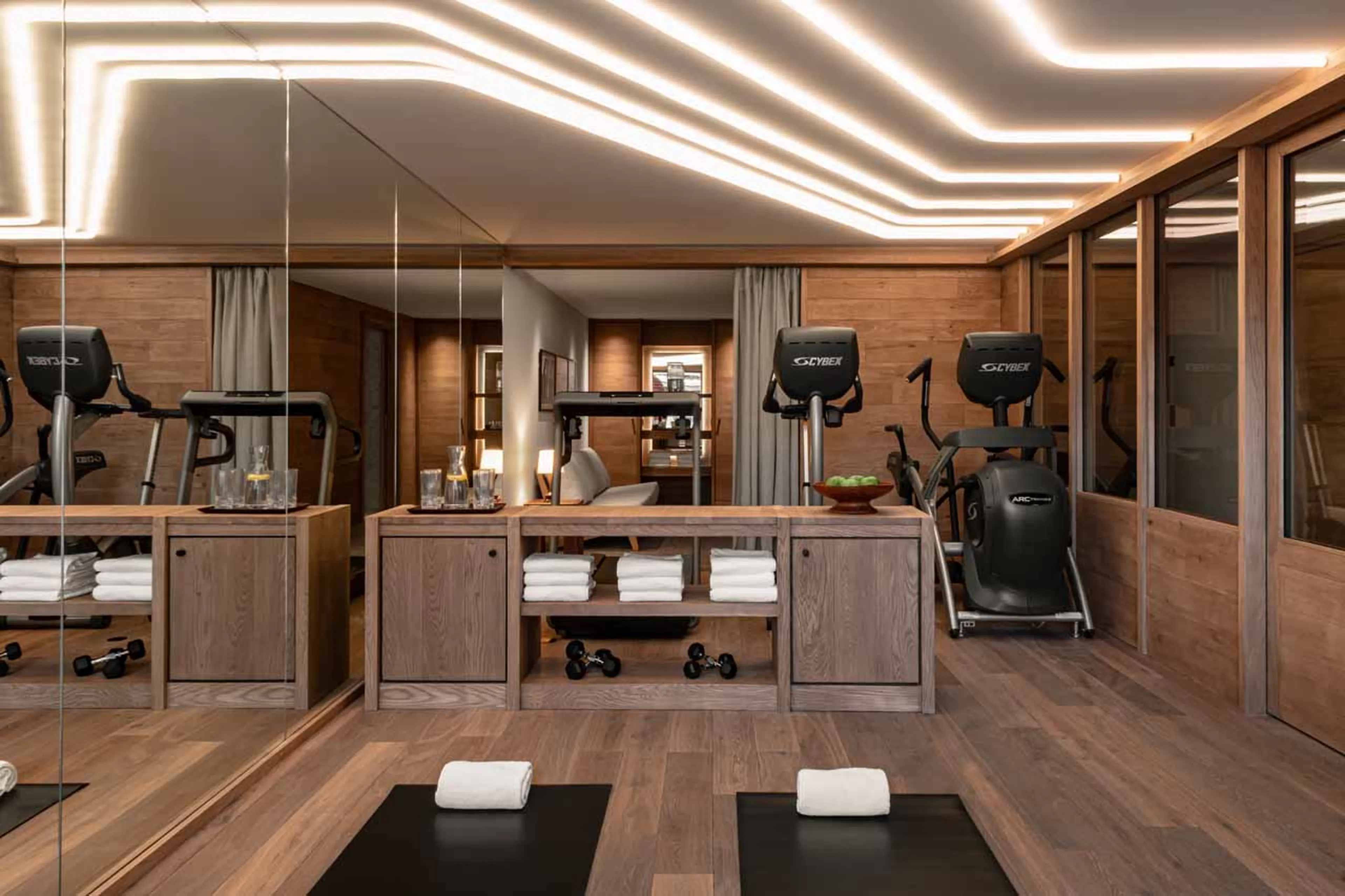 Fitness/yoga room at Chalet Le 1550 in Courchevel 1550
